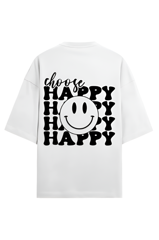 Choose Happy - Premium Oversized T-Shirt