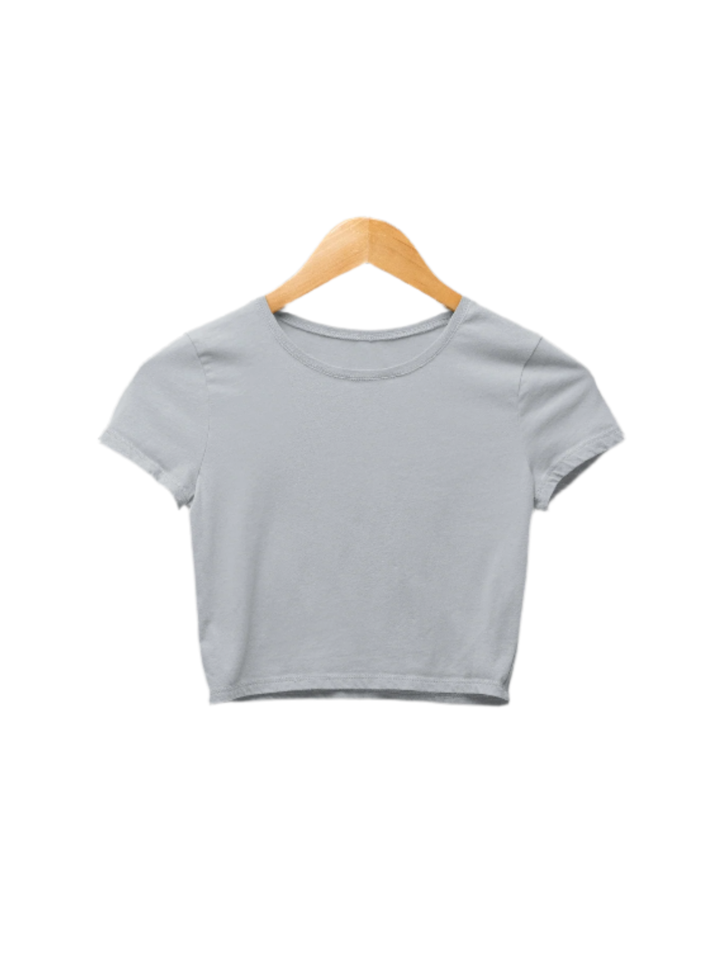 Grey Melange - Crop Top