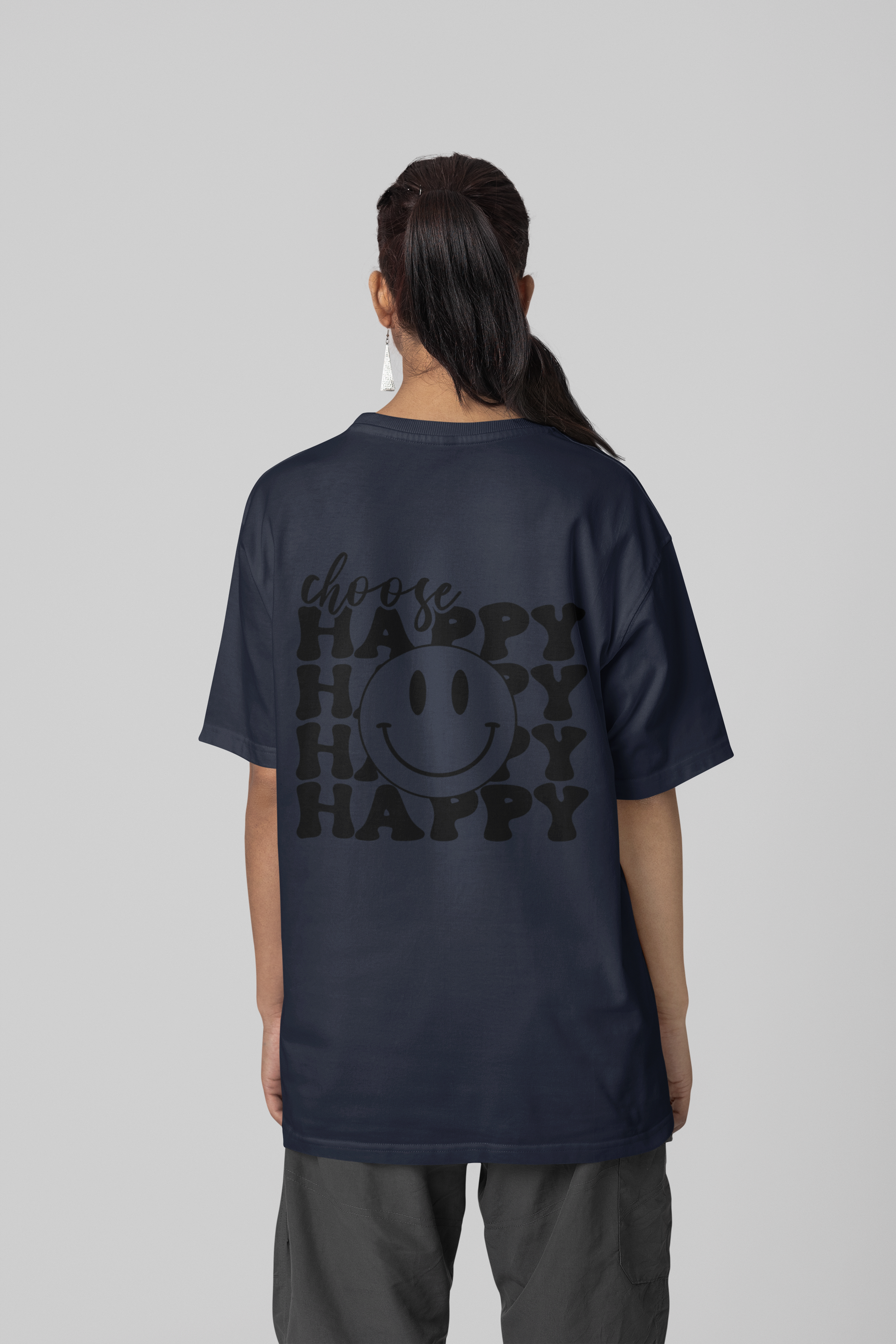 Choose Happy - Premium Oversized T-Shirt