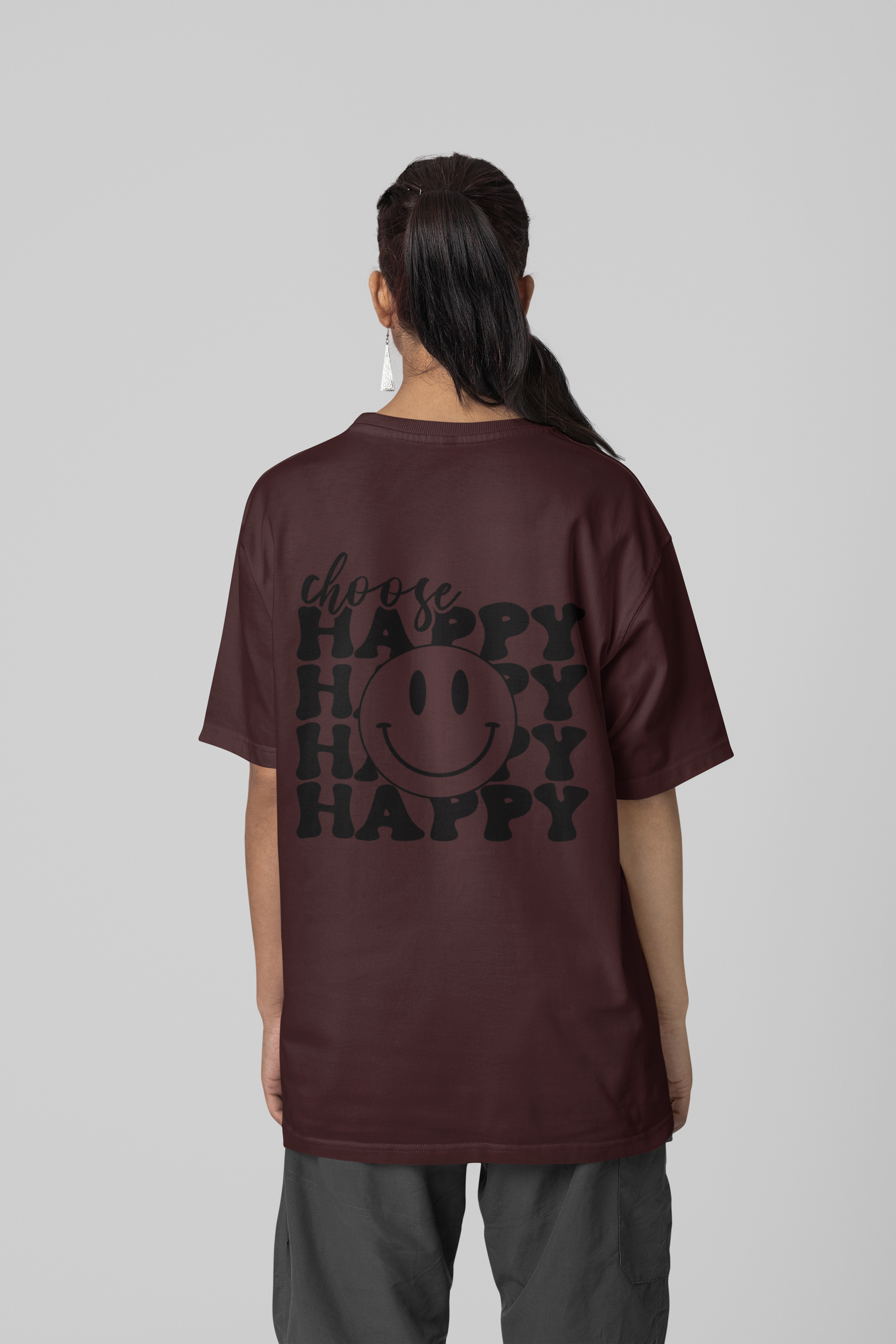 Choose Happy - Premium Oversized T-Shirt