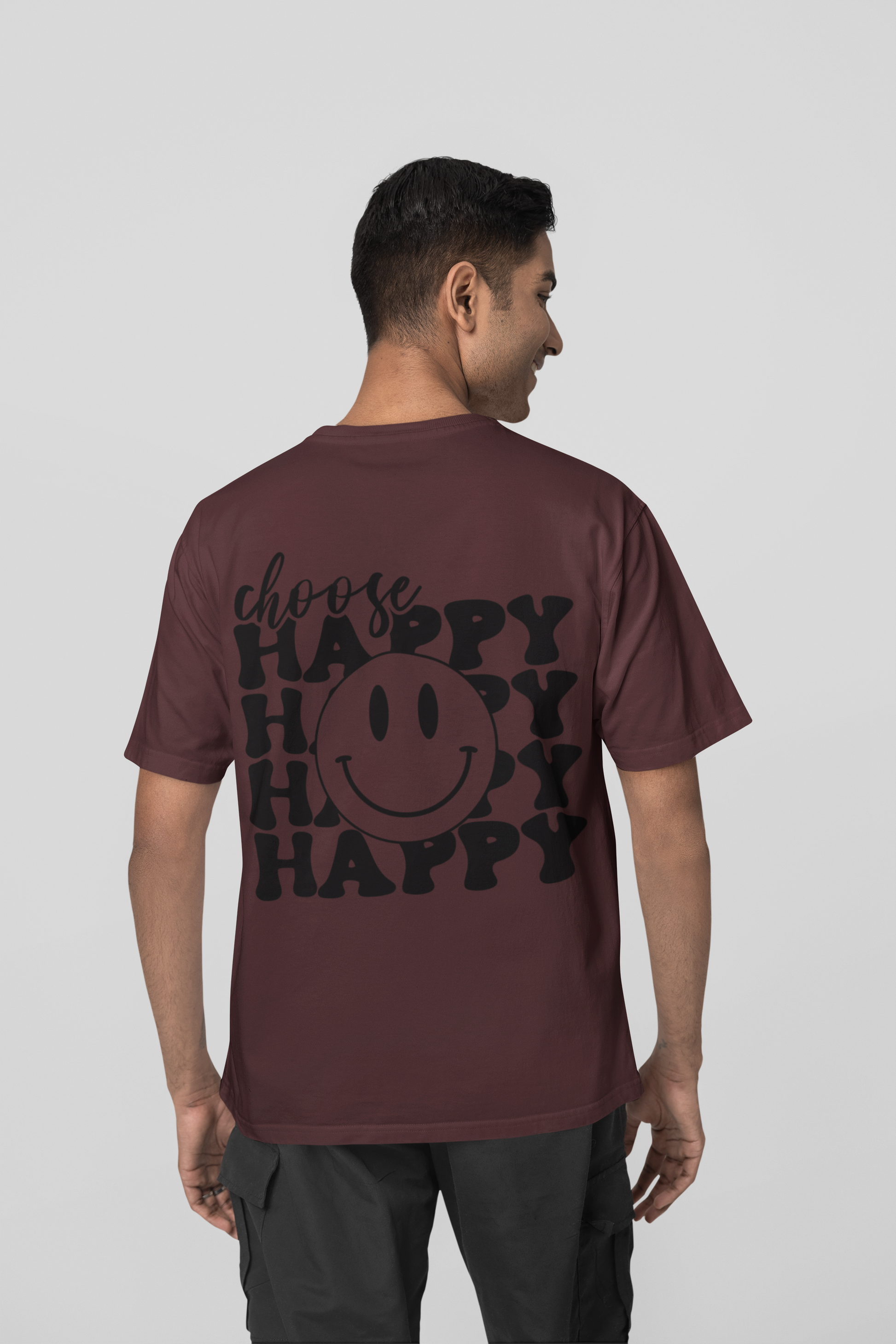 Choose Happy - Premium Oversized T-Shirt