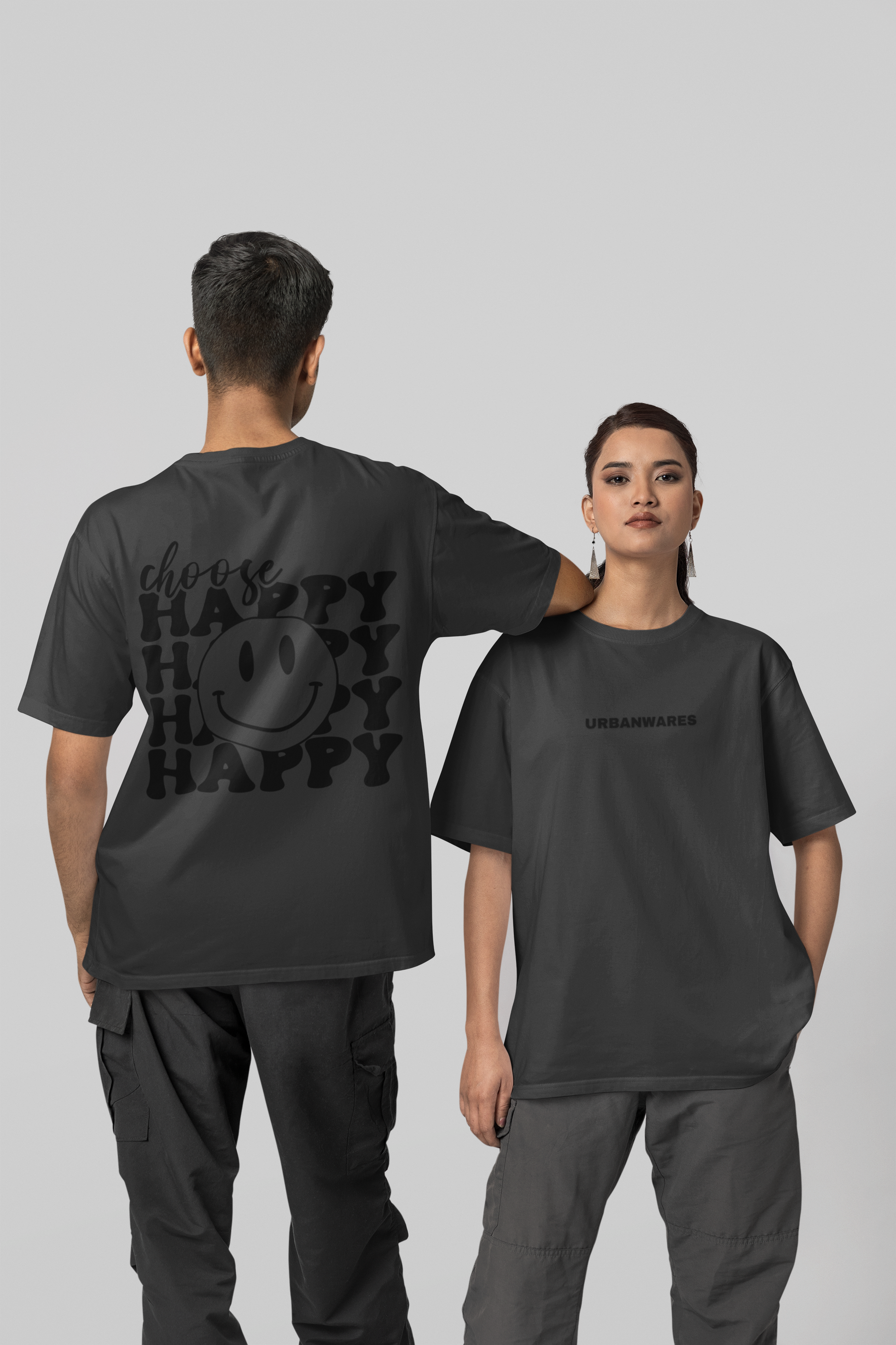 Choose Happy - Premium Oversized T-Shirt