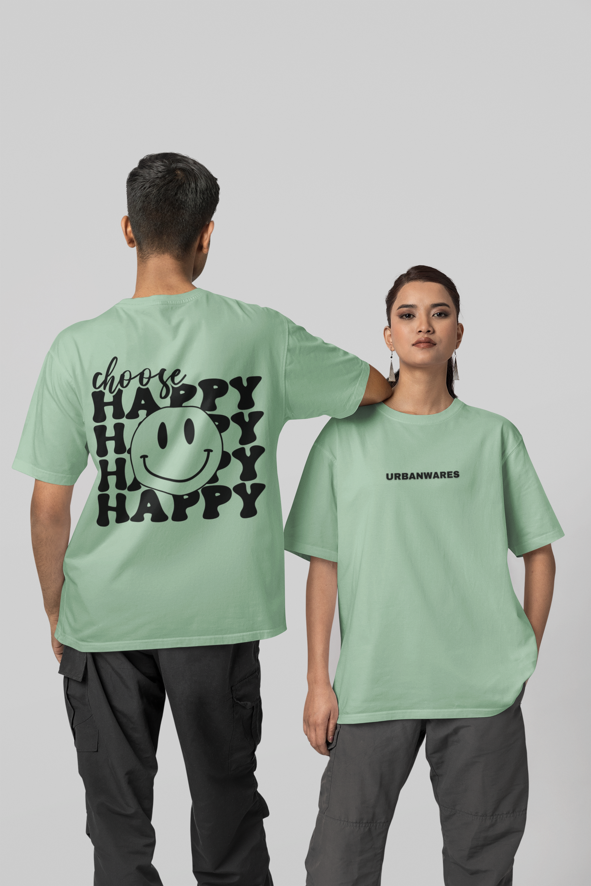 Choose Happy - Premium Oversized T-Shirt