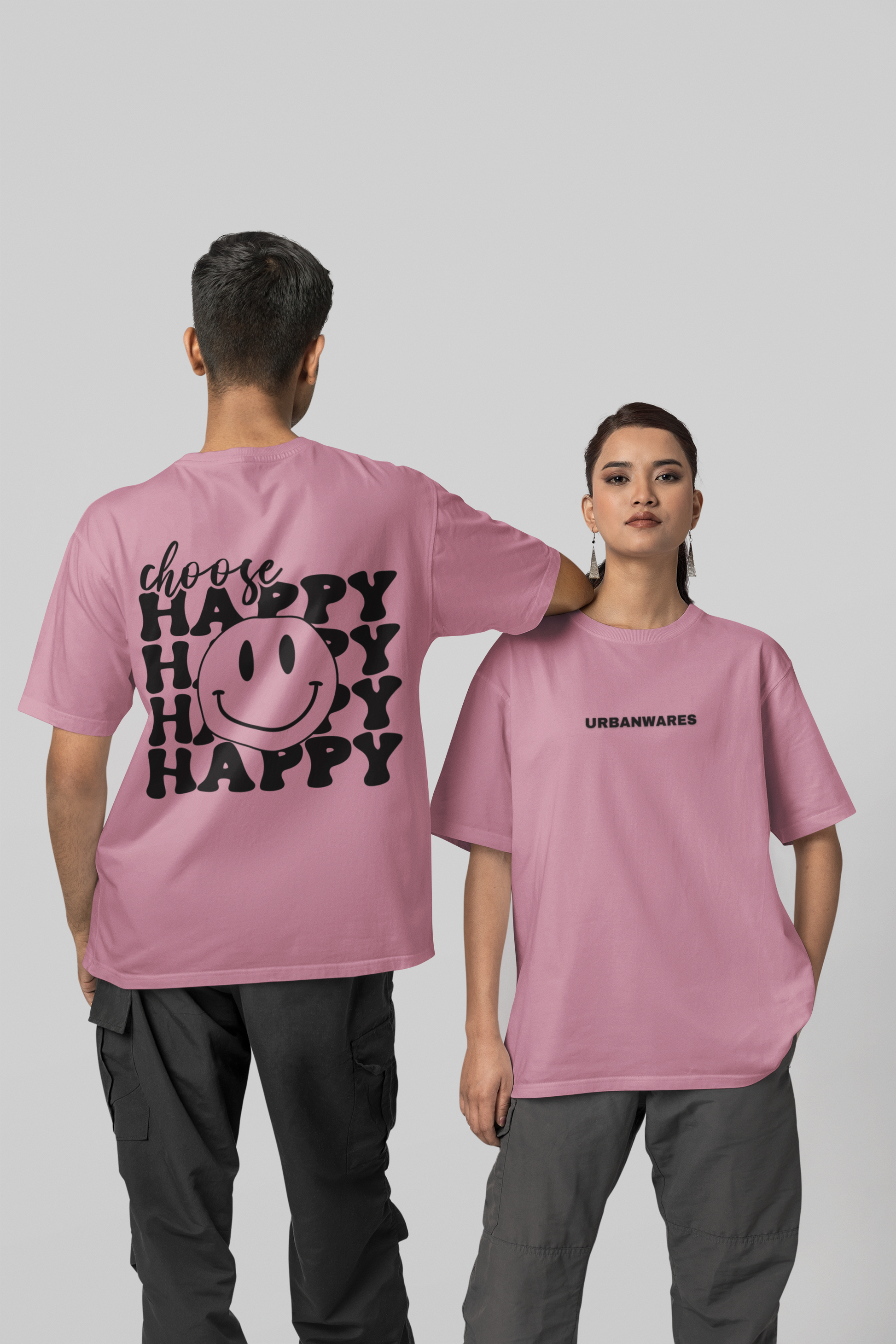 Choose Happy - Premium Oversized T-Shirt