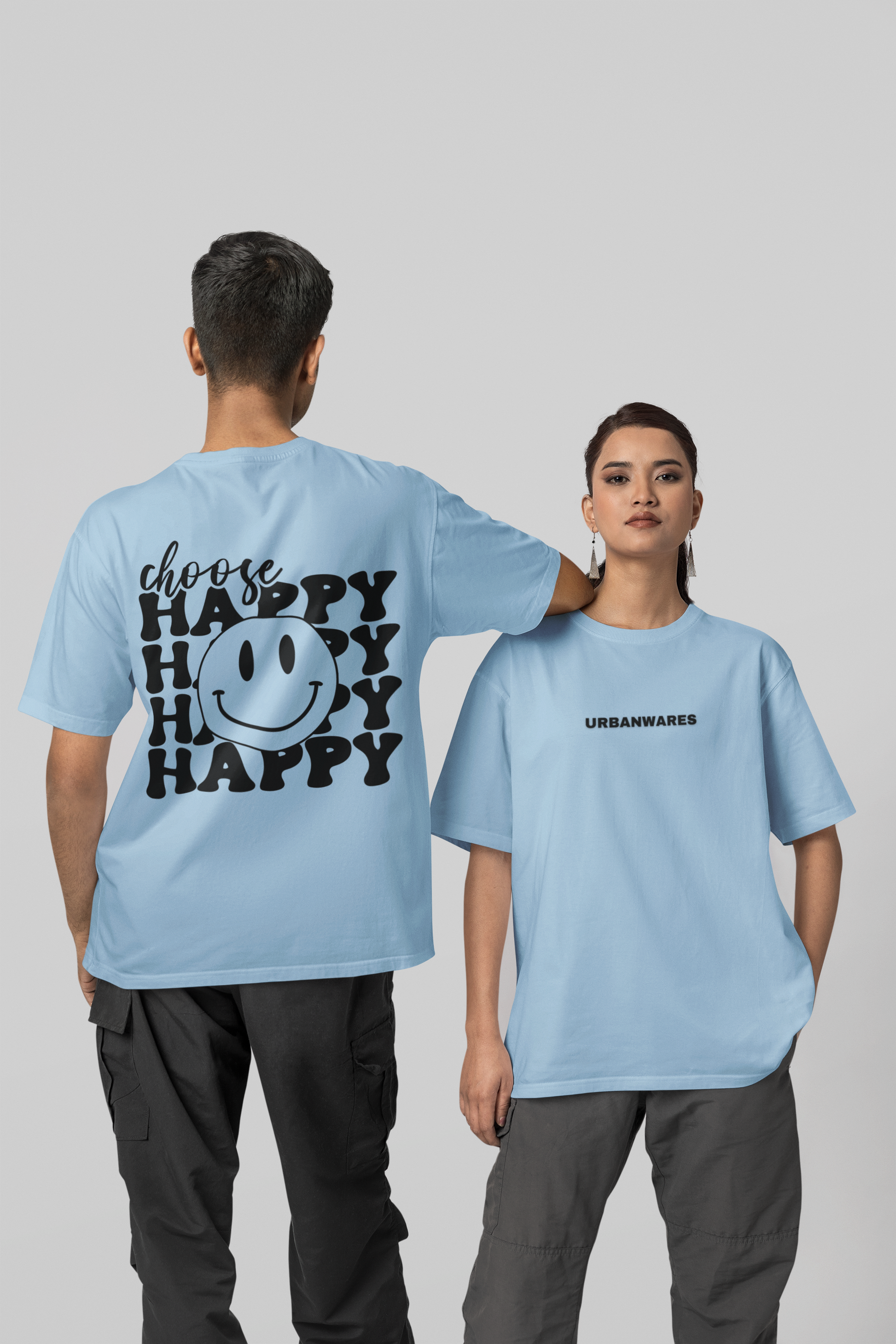 Choose Happy - Premium Oversized T-Shirt