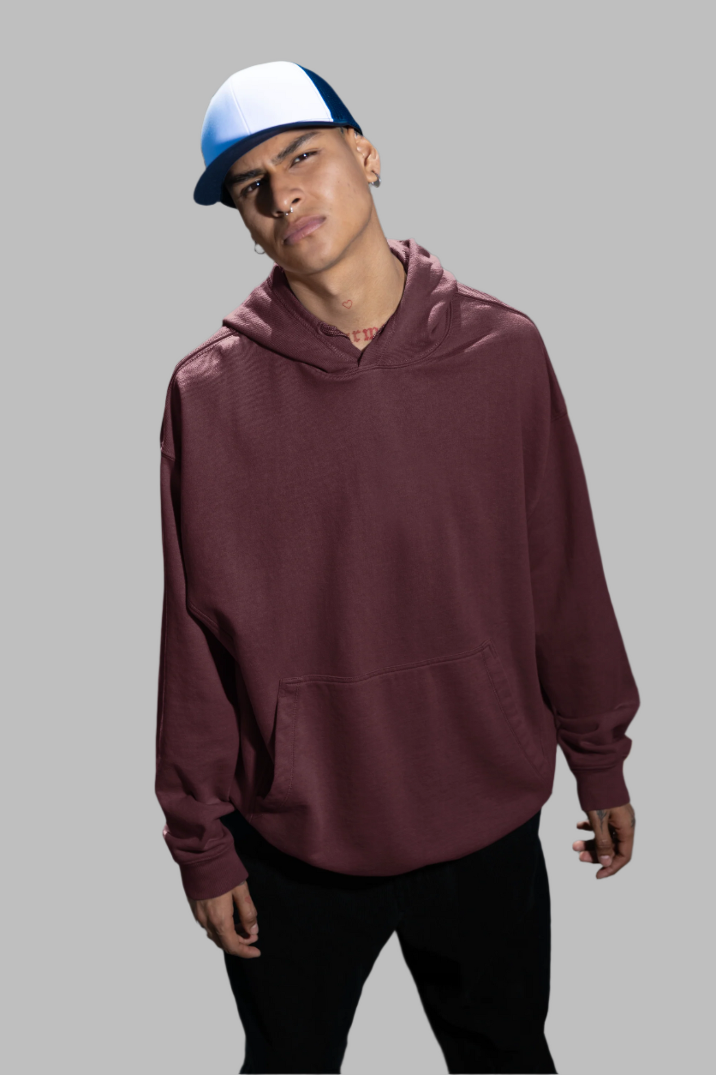 Maroon - Oversized Hoodie
