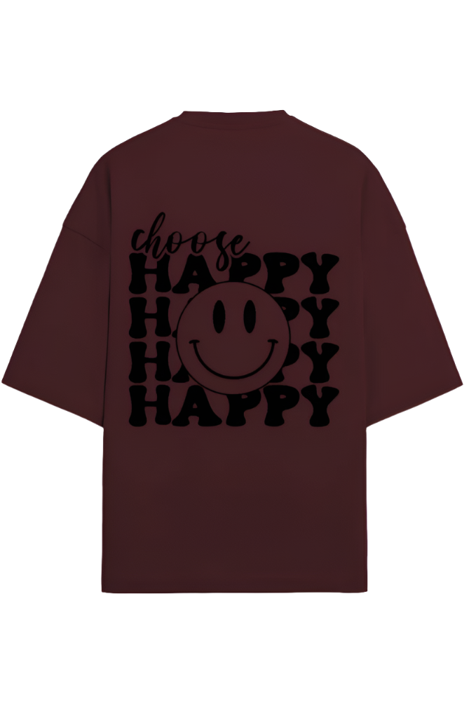 Choose Happy - Premium Oversized T-Shirt