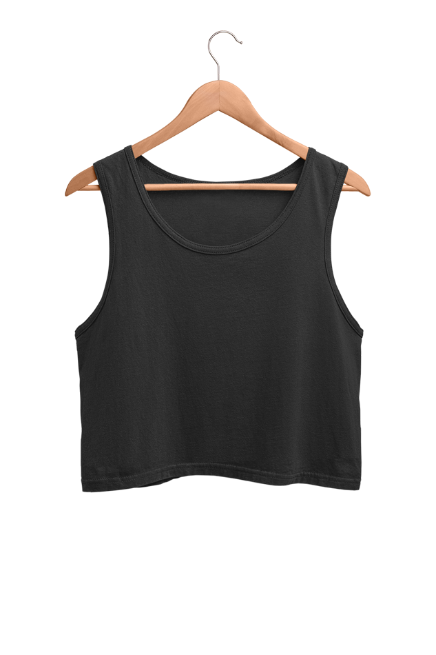 Black - Crop Tank