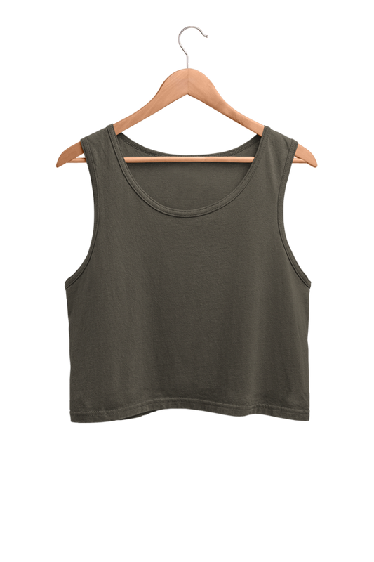 Olive Green - Crop Tank
