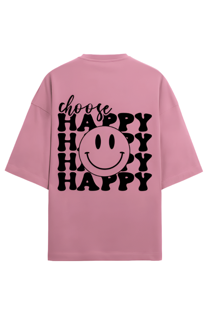 Choose Happy - Premium Oversized T-Shirt