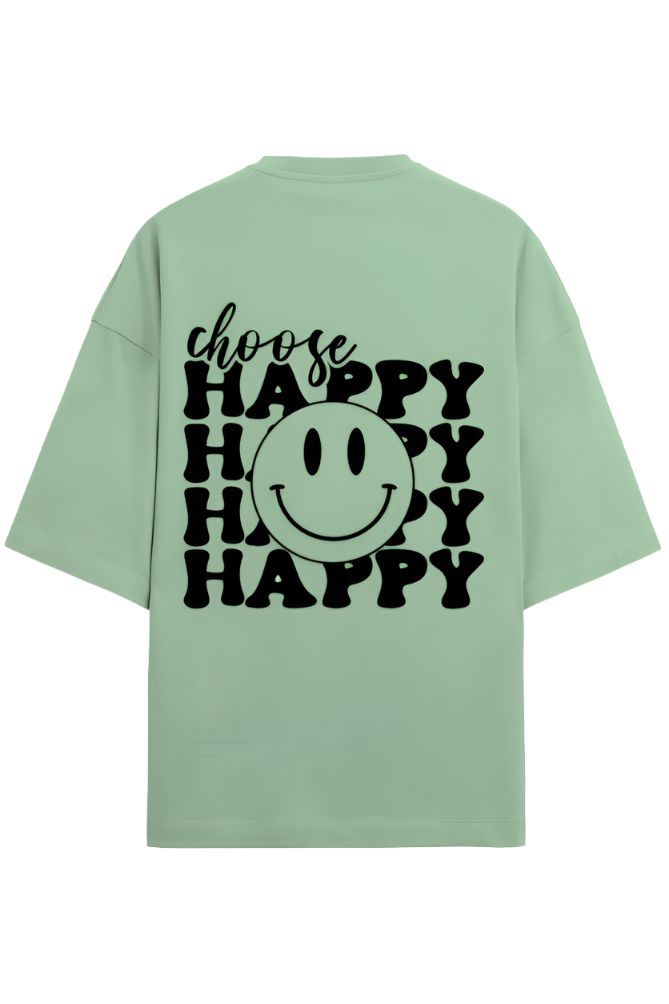 Choose Happy - Premium Oversized T-Shirt