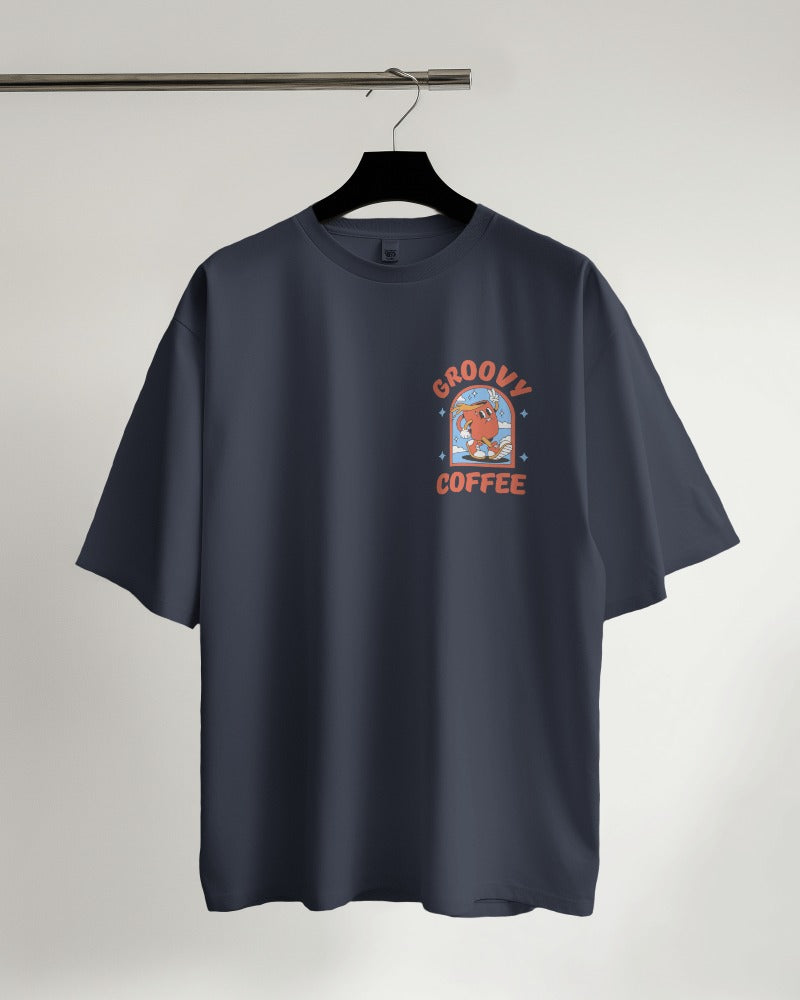 Groovy Coffee - Classic Oversized T-Shirt