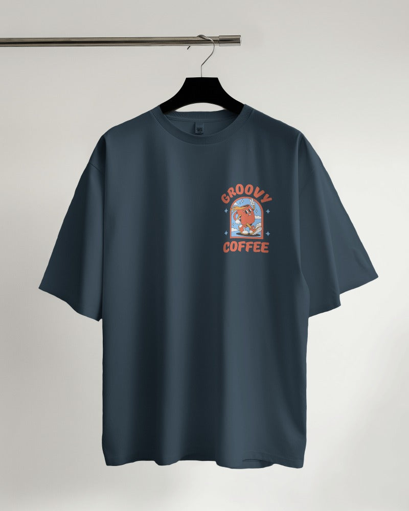 Groovy Coffee - Classic Oversized T-Shirt