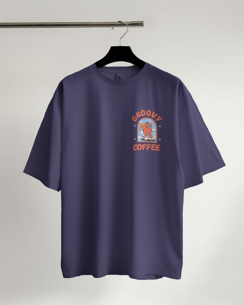Groovy Coffee - Classic Oversized T-Shirt