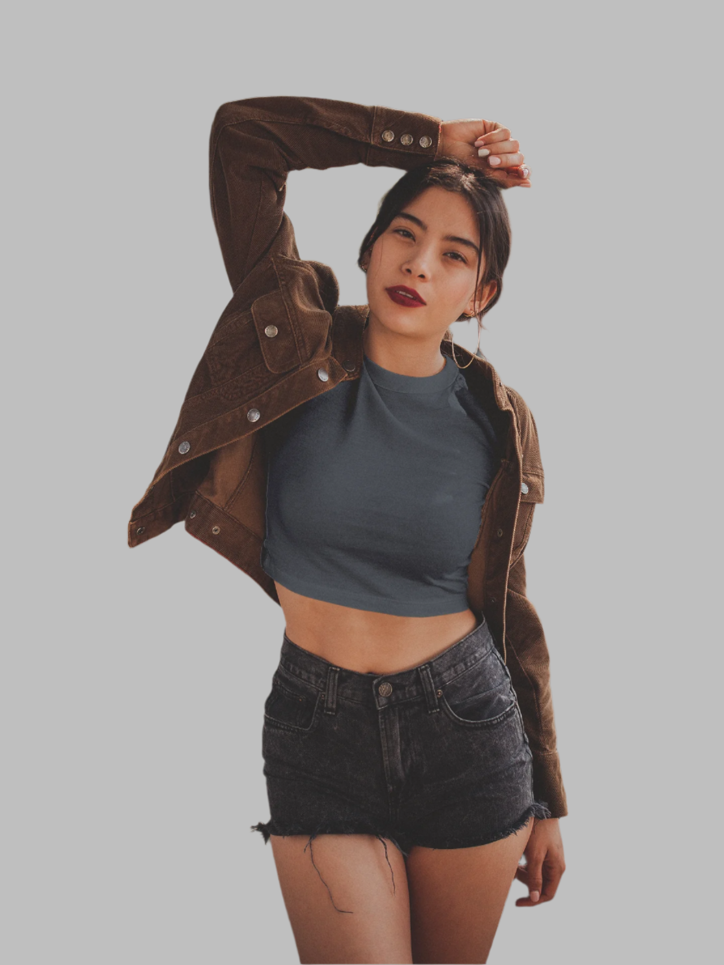 Navy Blue - Crop Top