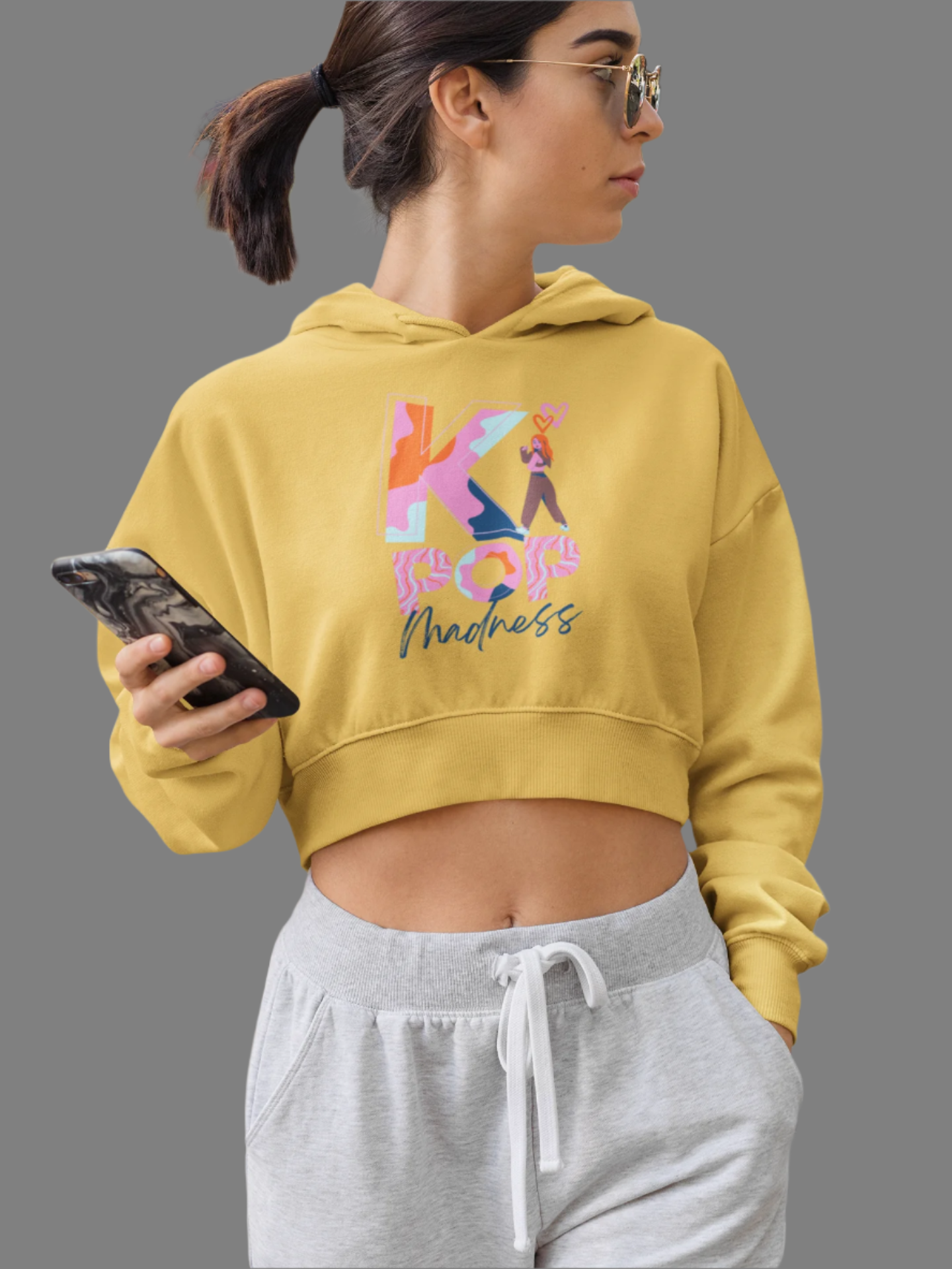 K Pop - Crop Hoodie