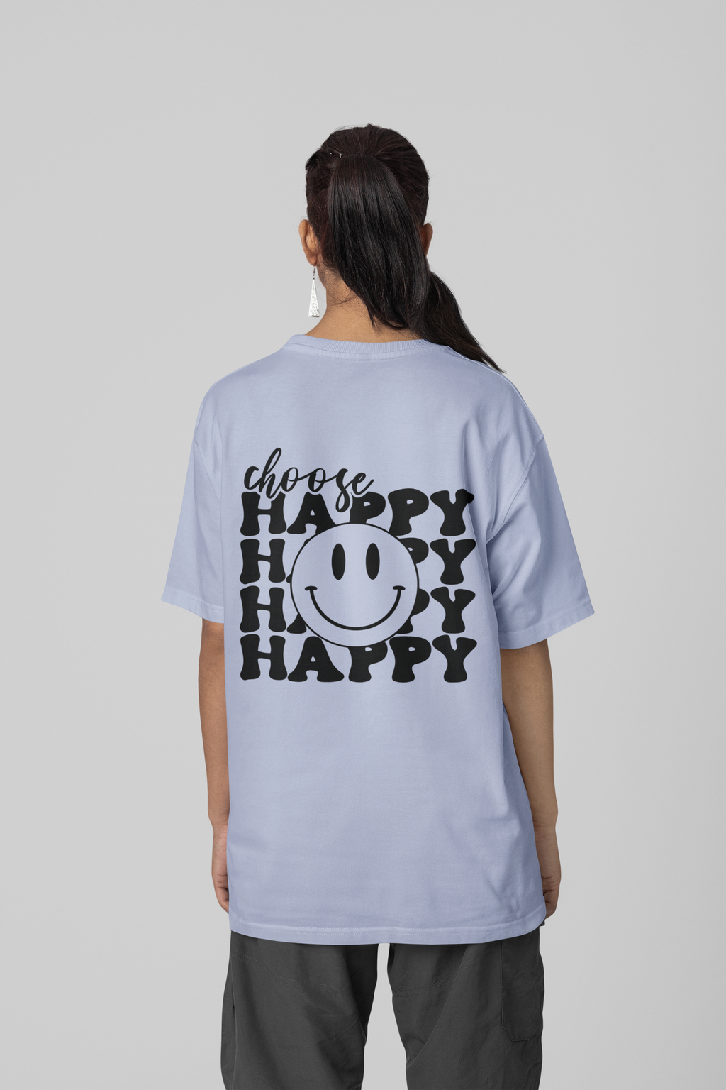 Choose Happy - Premium Oversized T-Shirt