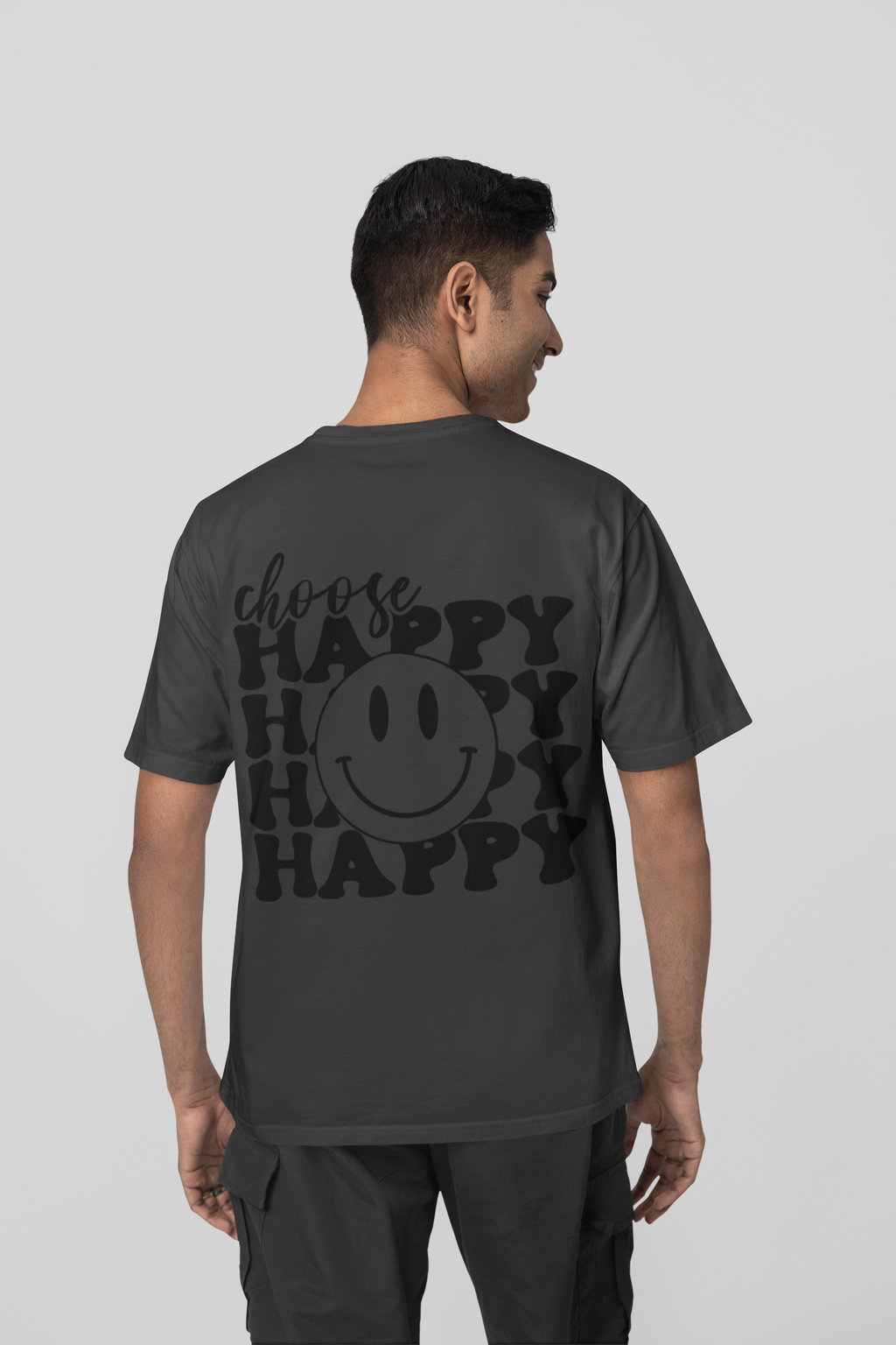 Choose Happy - Premium Oversized T-Shirt