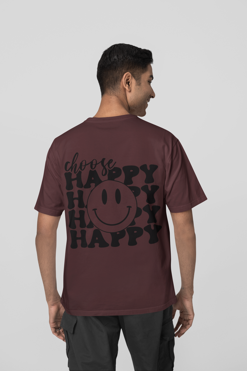 Choose Happy - Premium Oversized T-Shirt