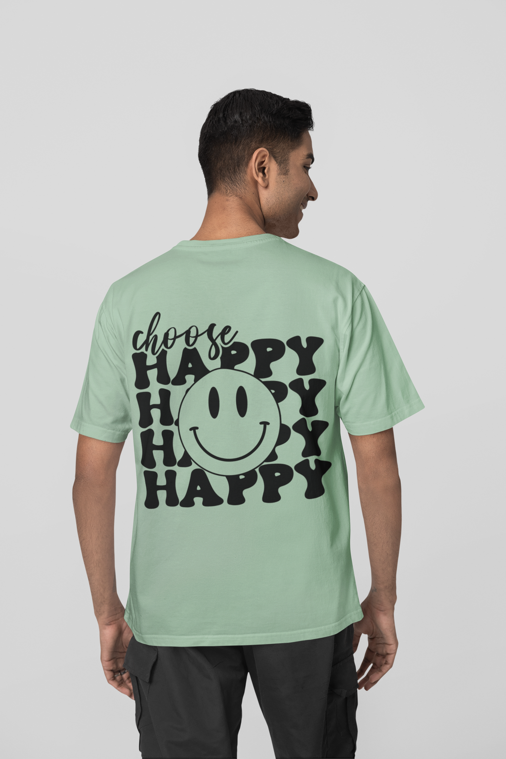 Choose Happy - Premium Oversized T-Shirt