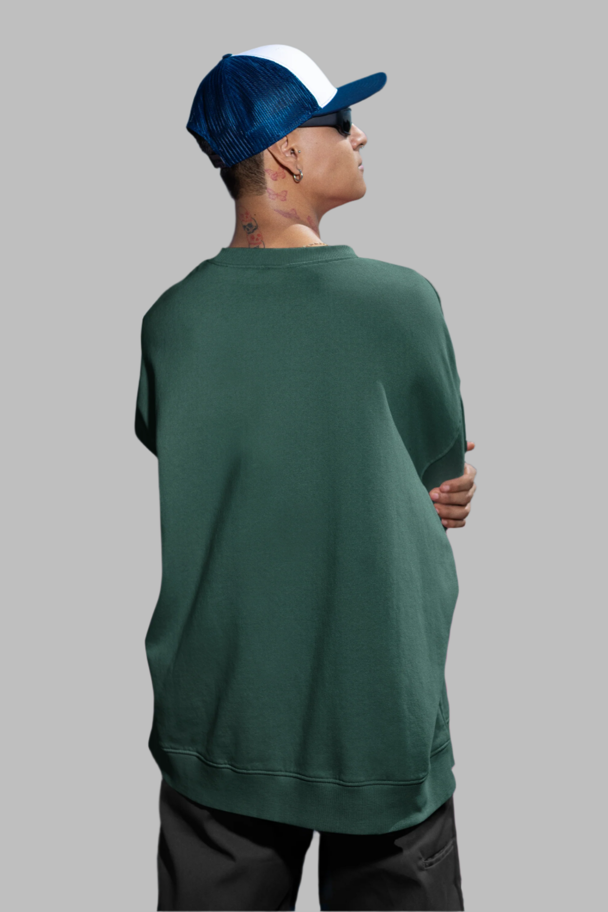 Bottle Green - Oversized Sweatshirt