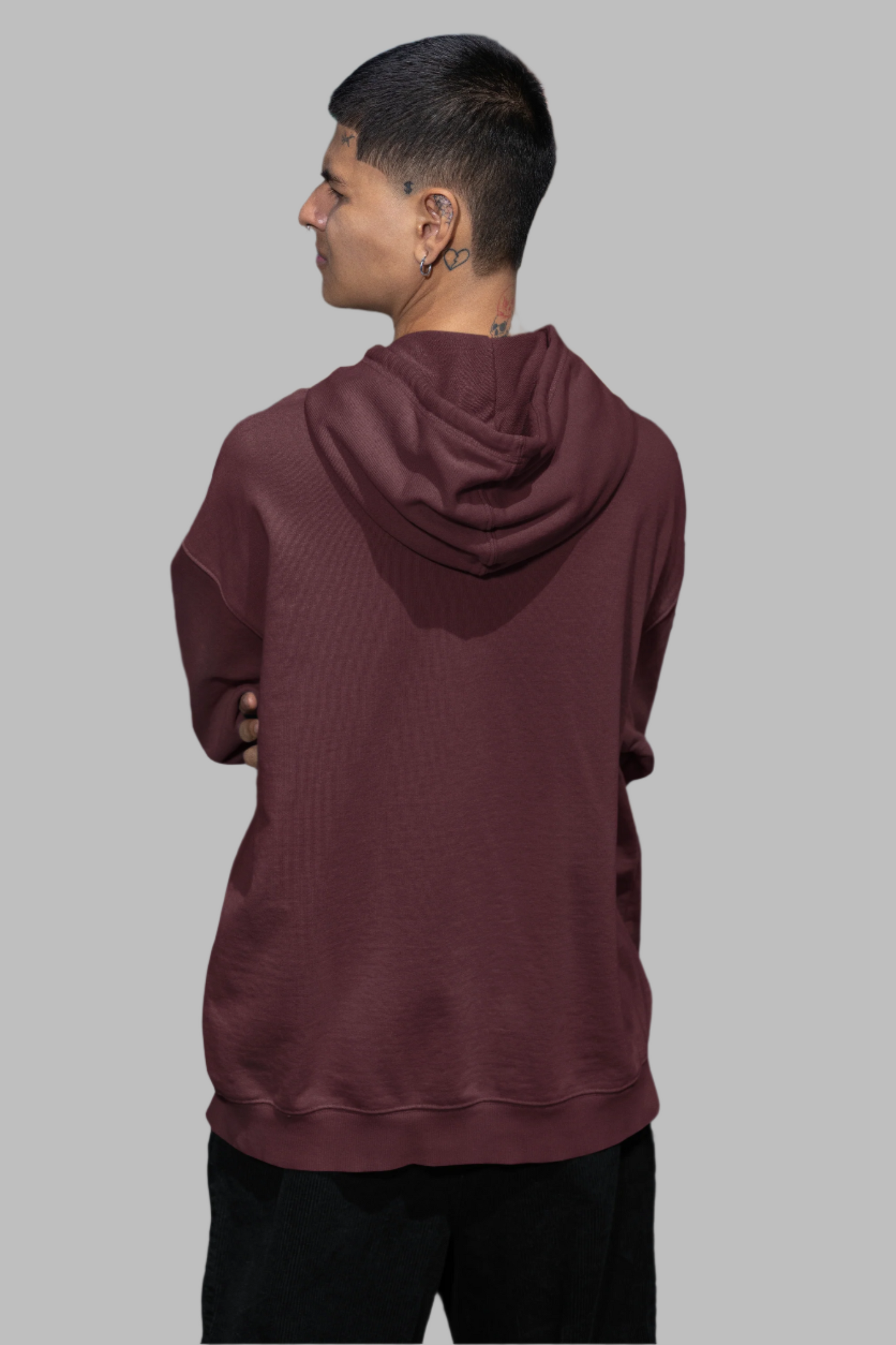 Maroon - Oversized Hoodie
