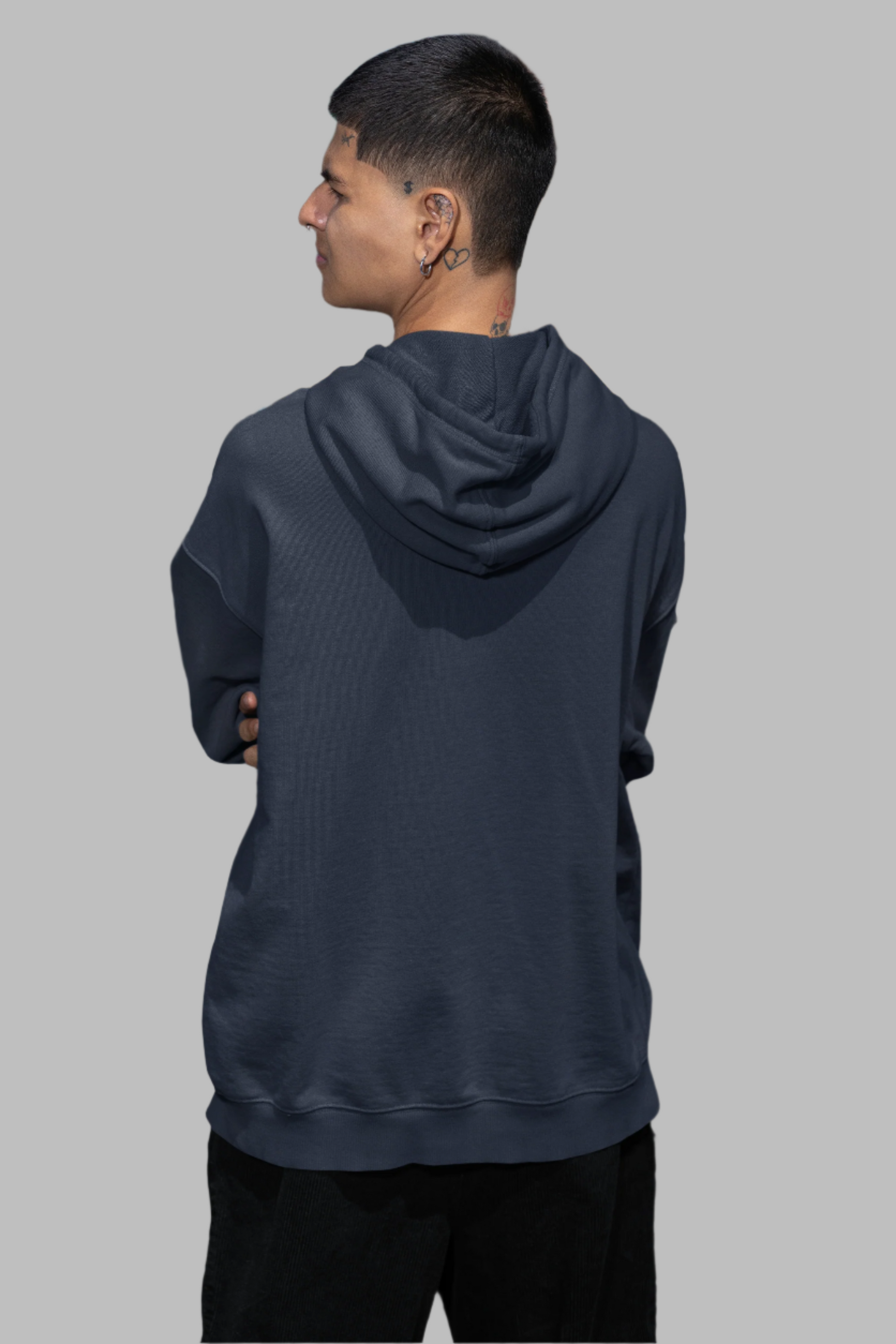 Navy Blue - Oversized Hoodie