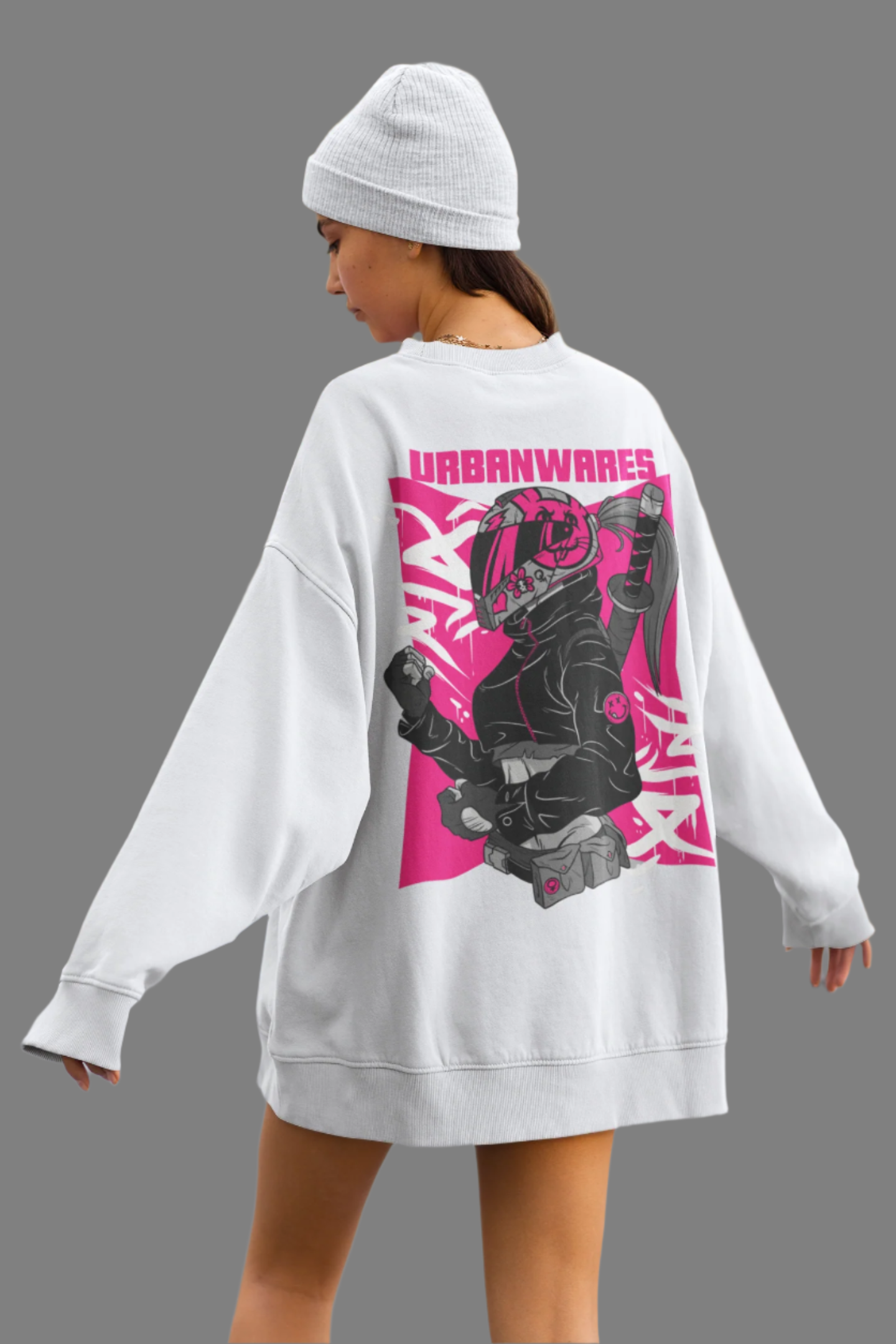 Helmet Warrior - Oversized Sweatshirt