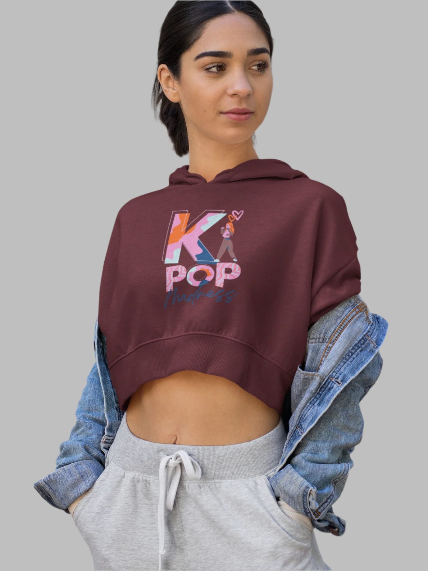 K Pop - Crop Hoodie