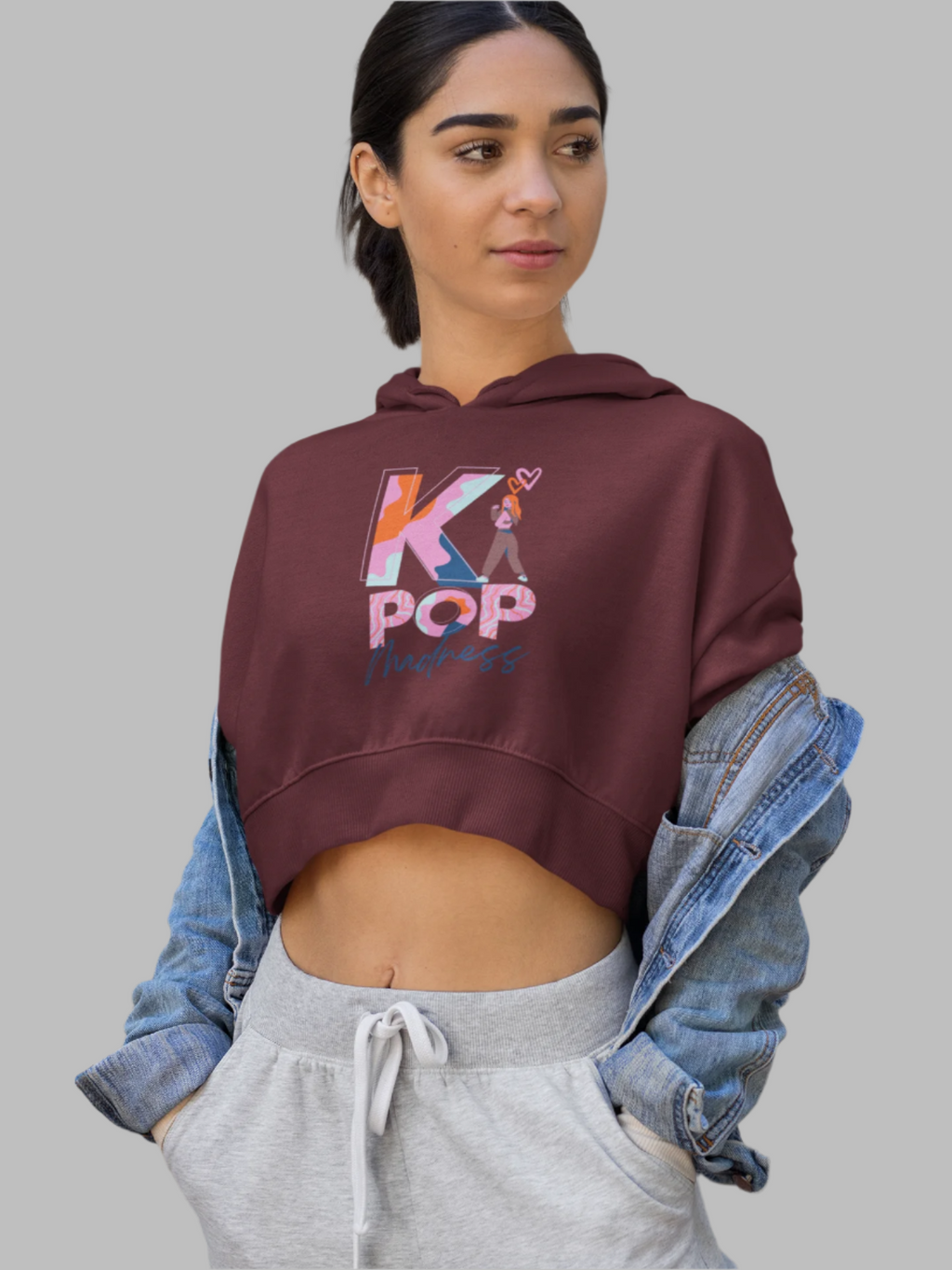 K Pop - Crop Hoodie