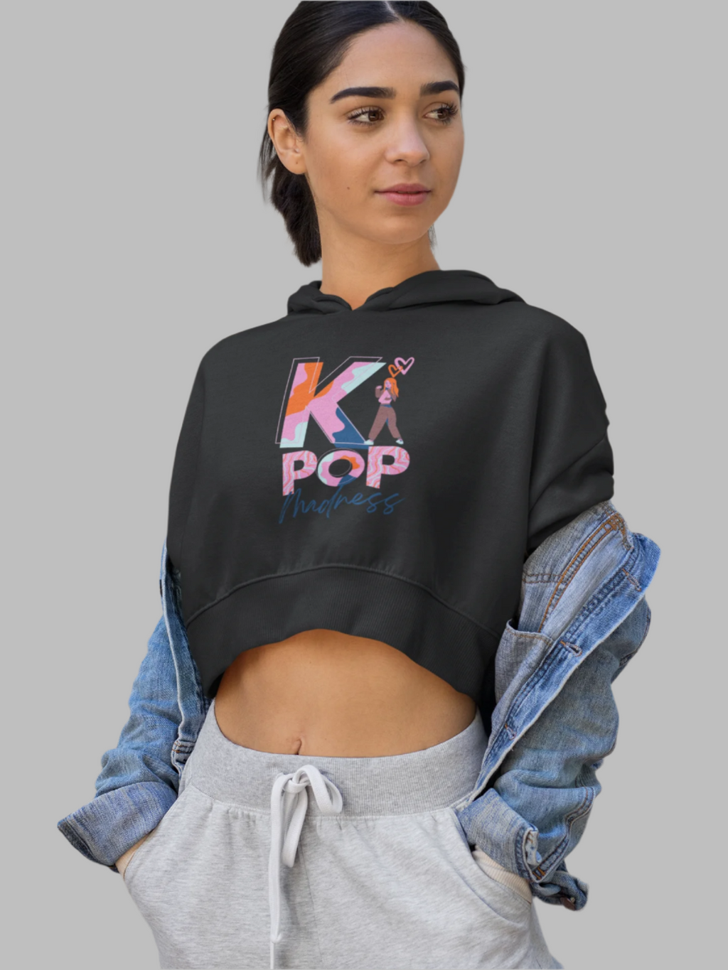 K Pop - Crop Hoodie