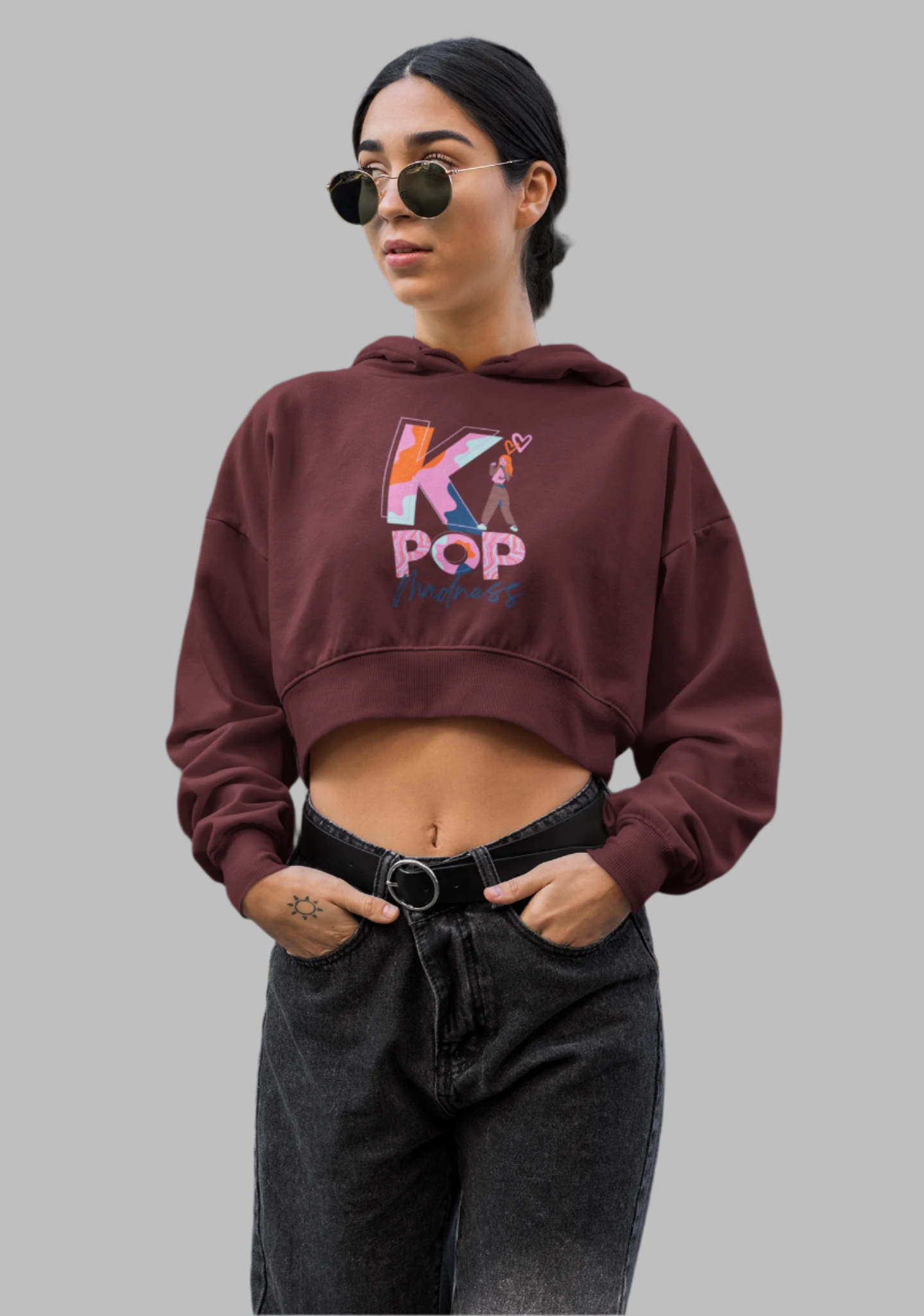 K Pop - Crop Hoodie