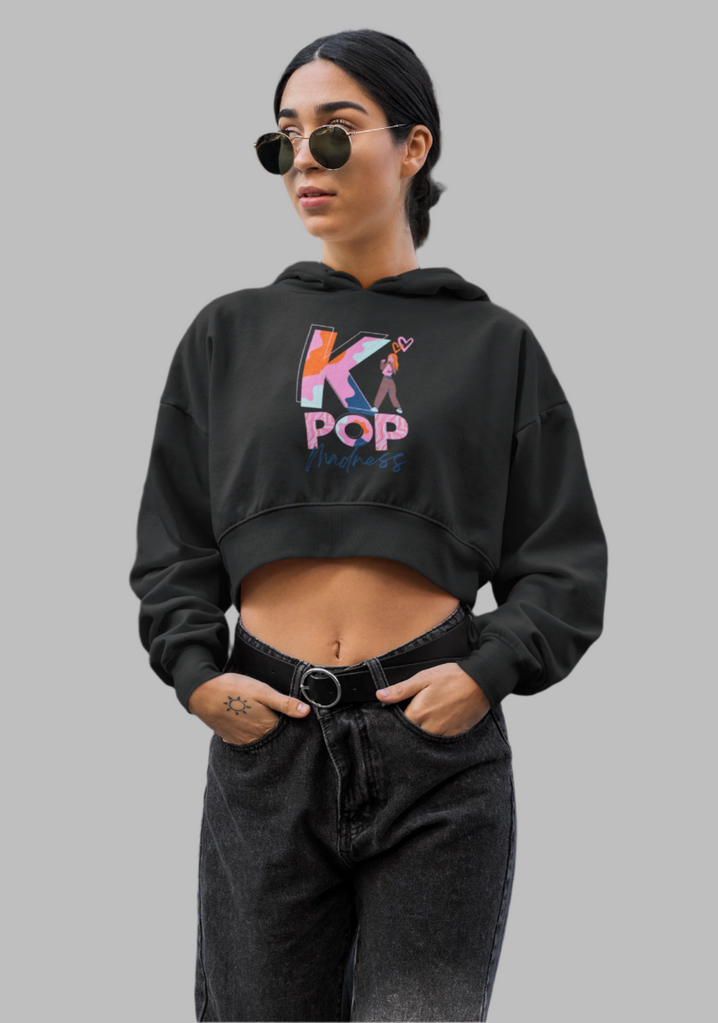 K Pop - Crop Hoodie