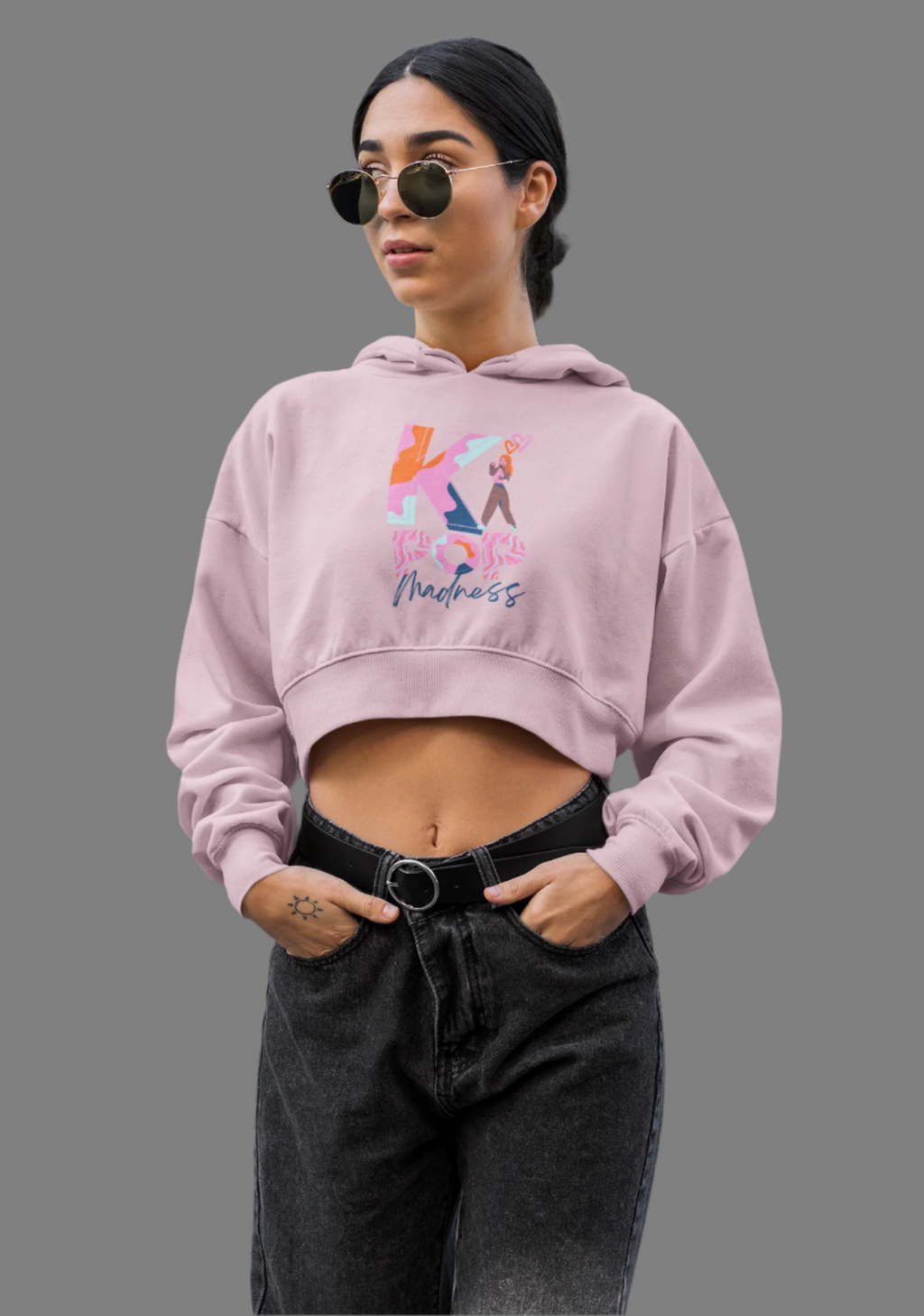 K Pop - Crop Hoodie