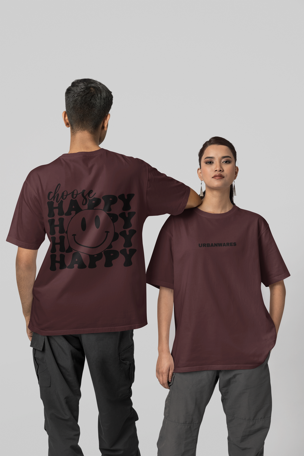 Choose Happy - Premium Oversized T-Shirt