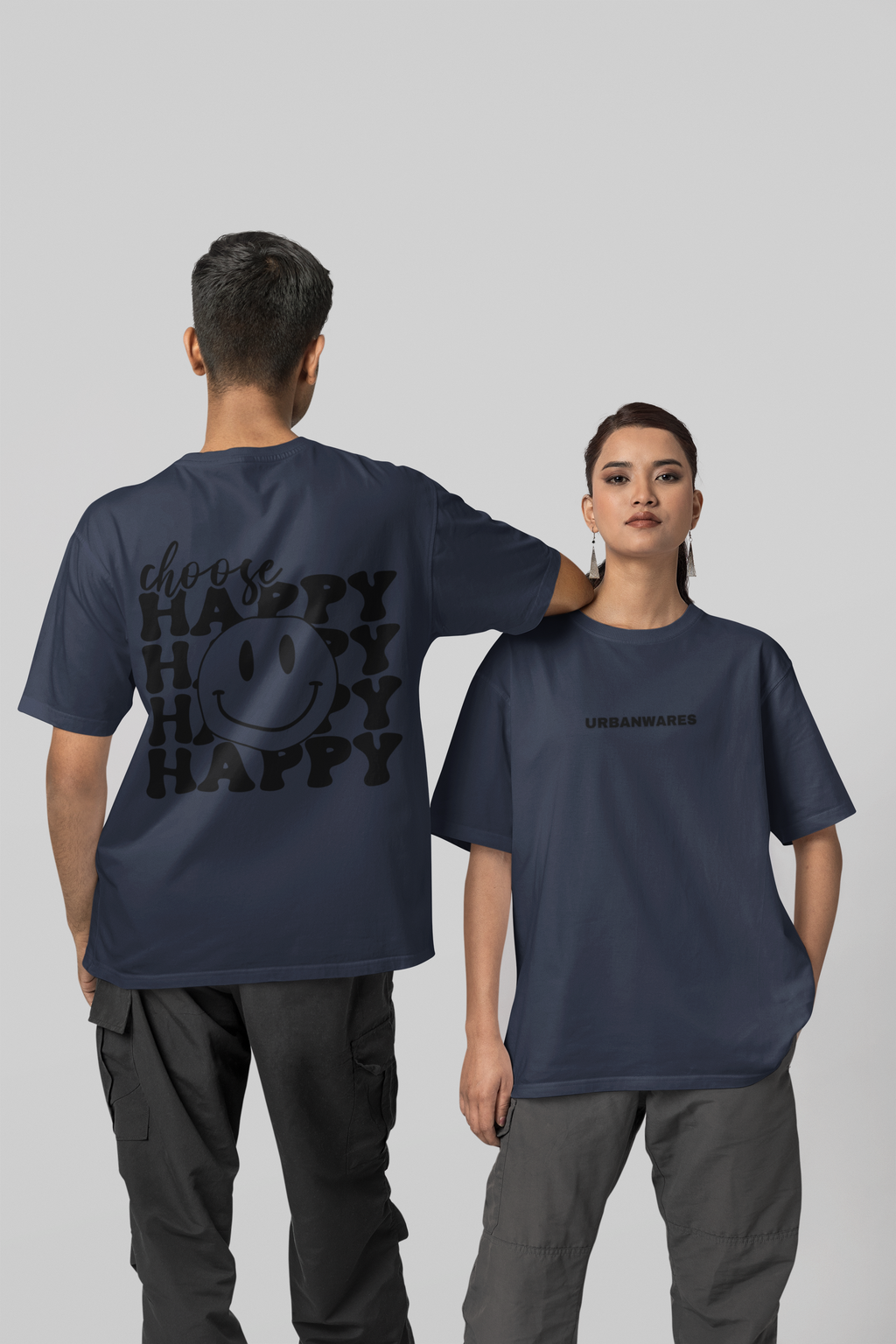 Choose Happy - Premium Oversized T-Shirt