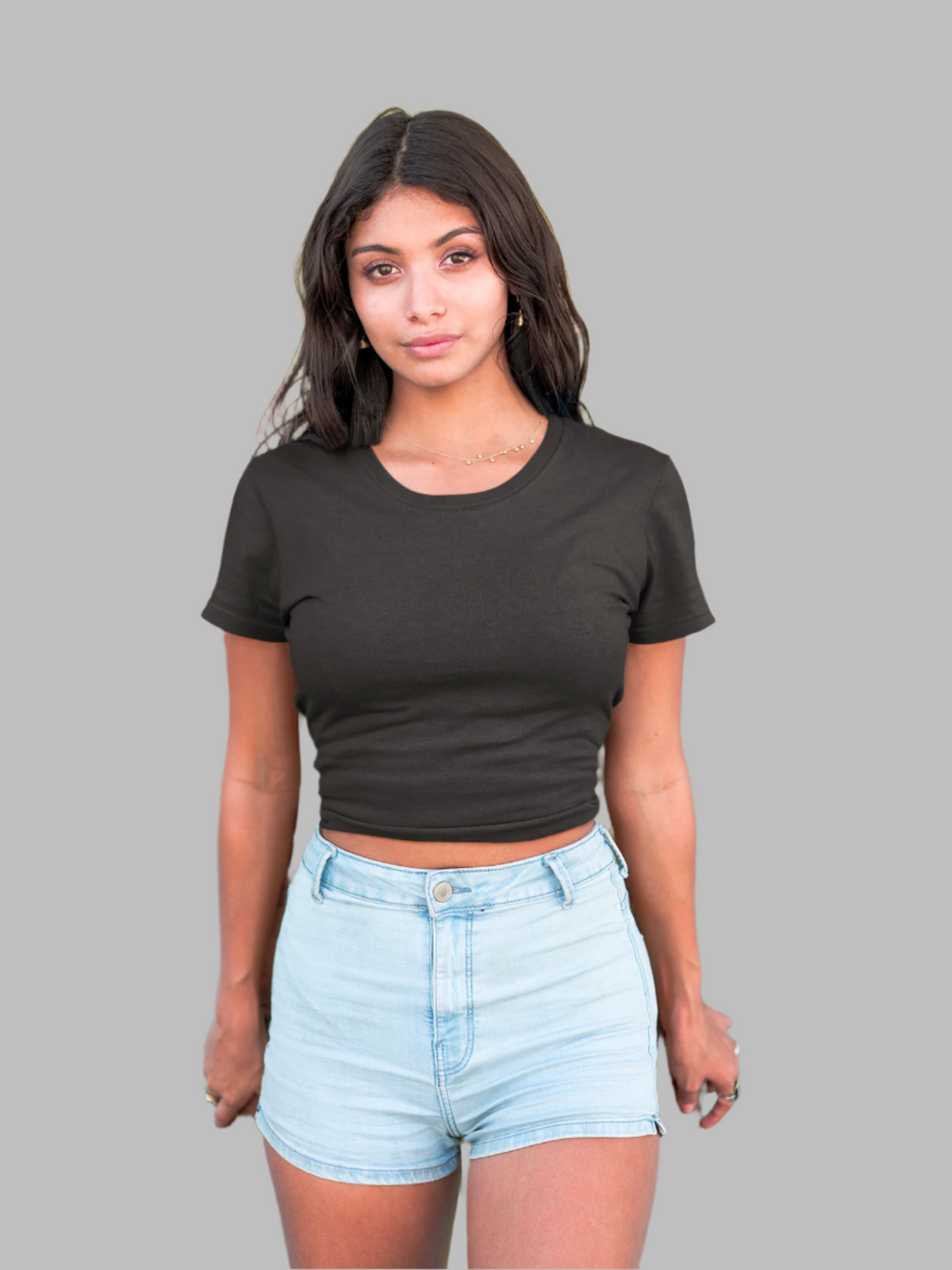 Black - Crop Top