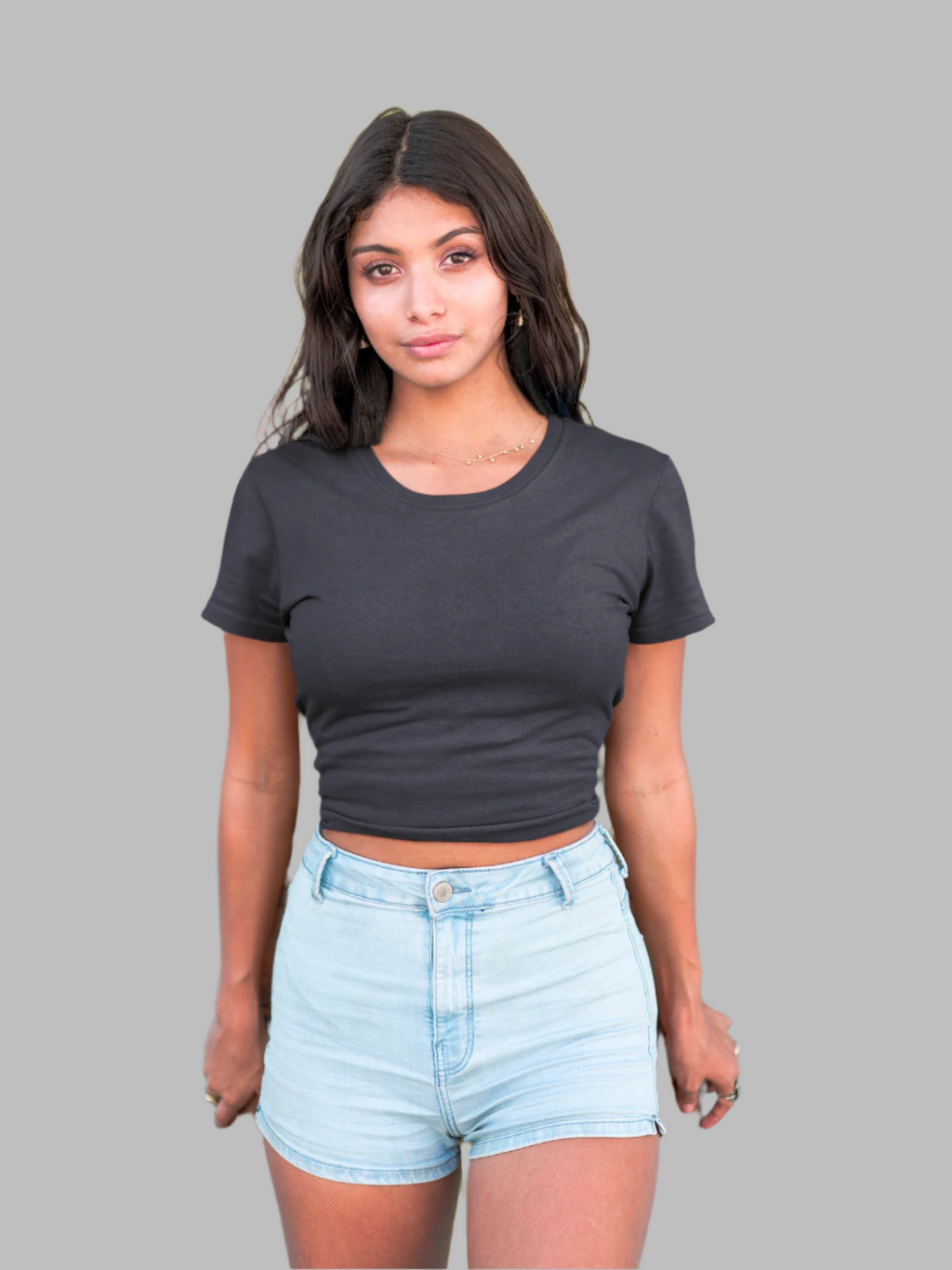 Navy Blue - Crop Top