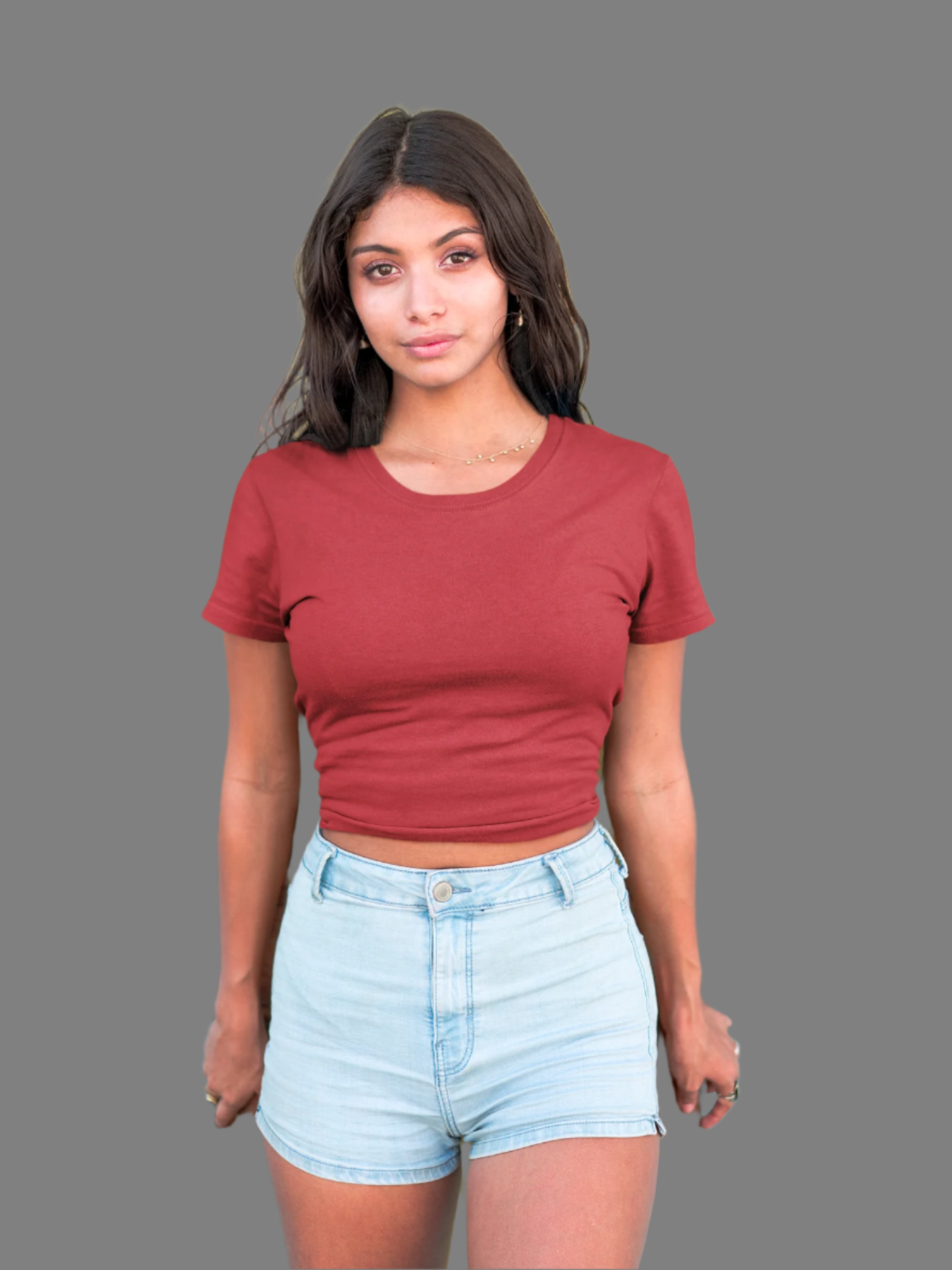 Red - Crop Top