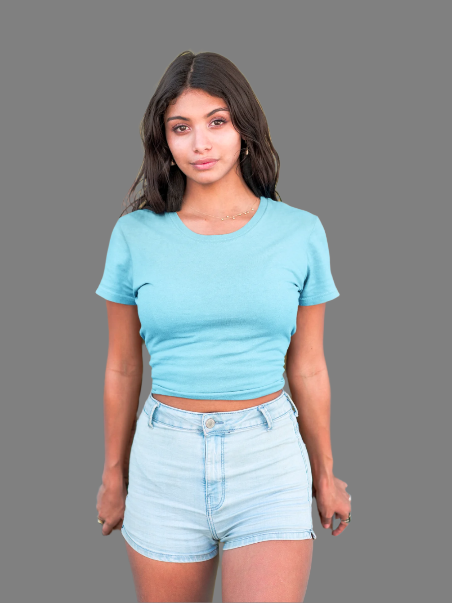 Sky Blue - Crop Top