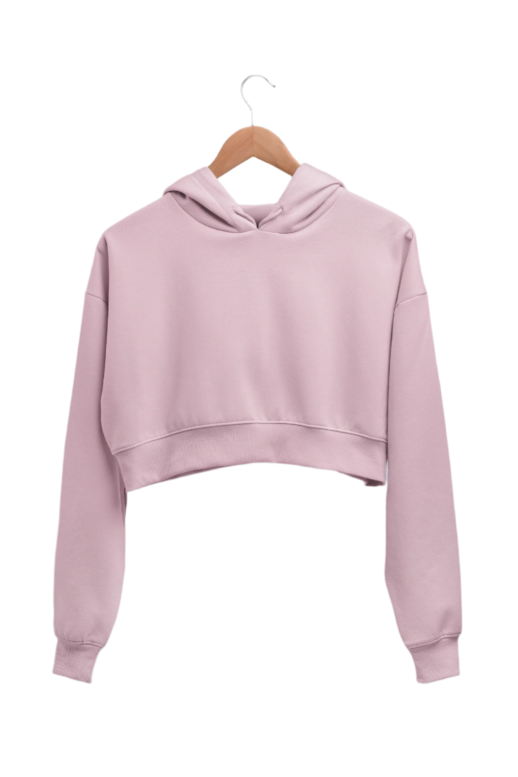Light Baby Pink - Crop Hoodie