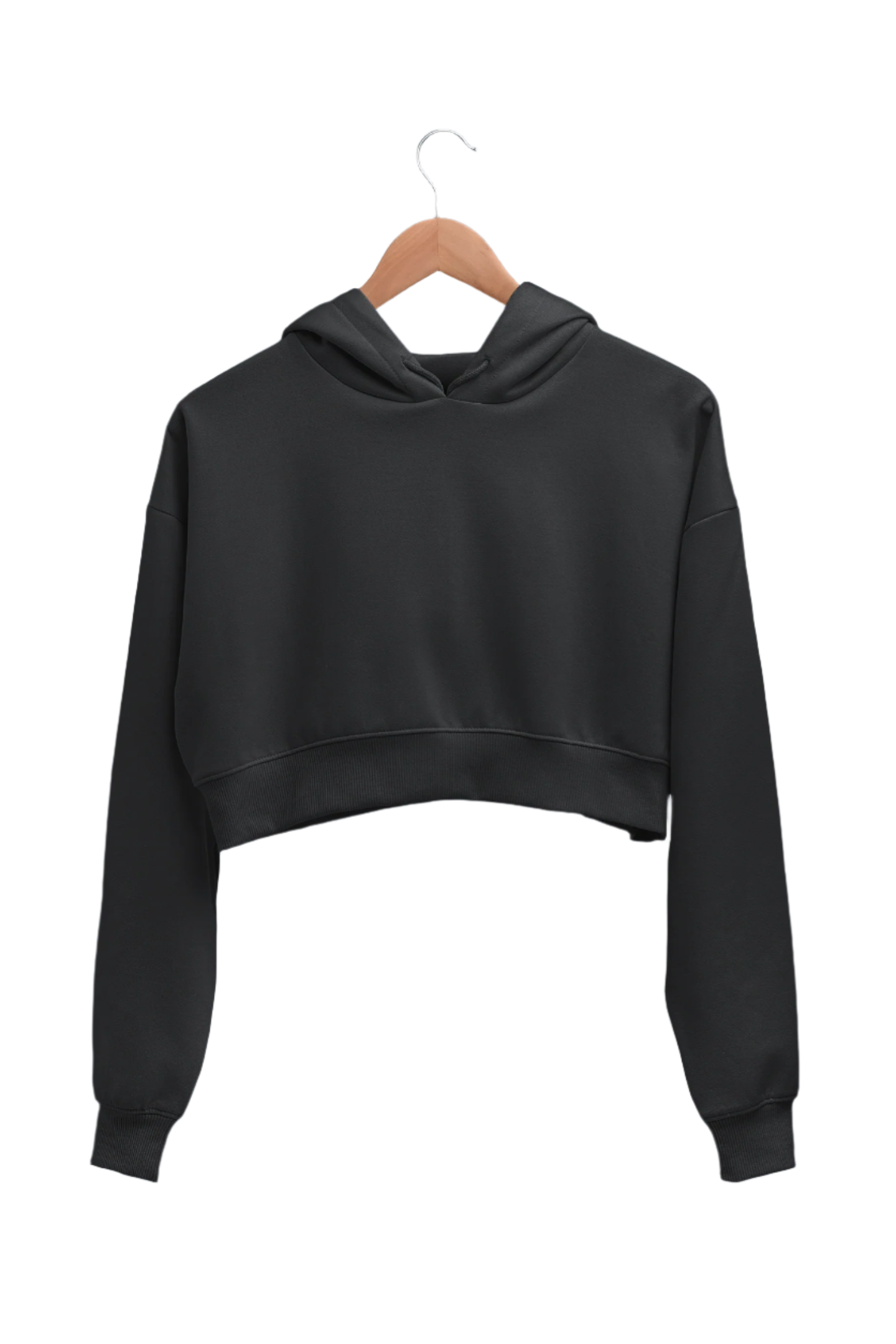 Black - Crop Hoodie
