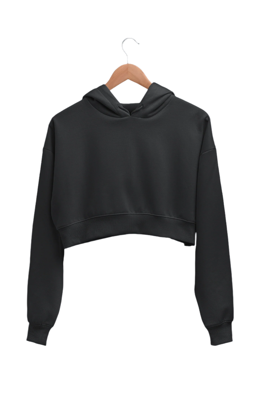 Black - Crop Hoodie