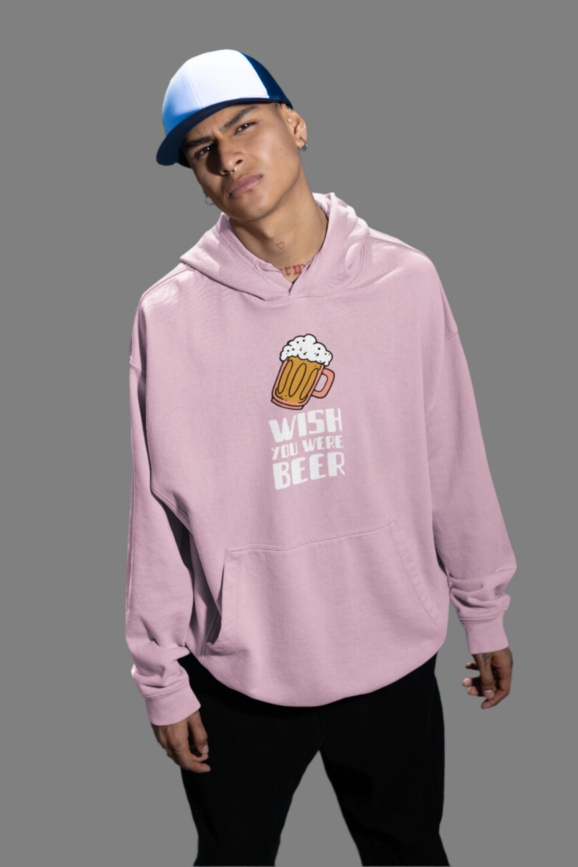 Wish You Were Beer - Oversized Hoodie