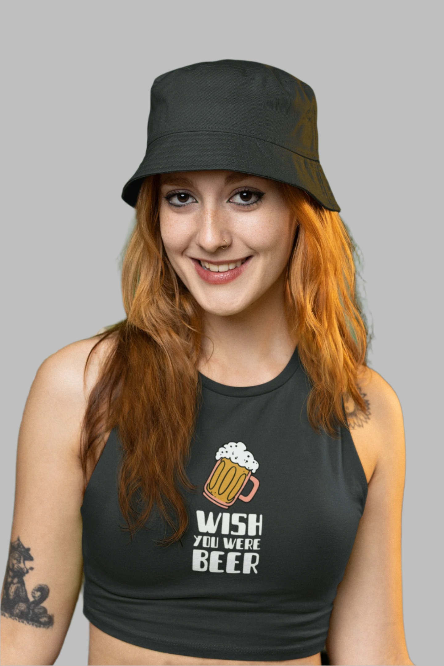Wish You Were Beer - Crop Tank
