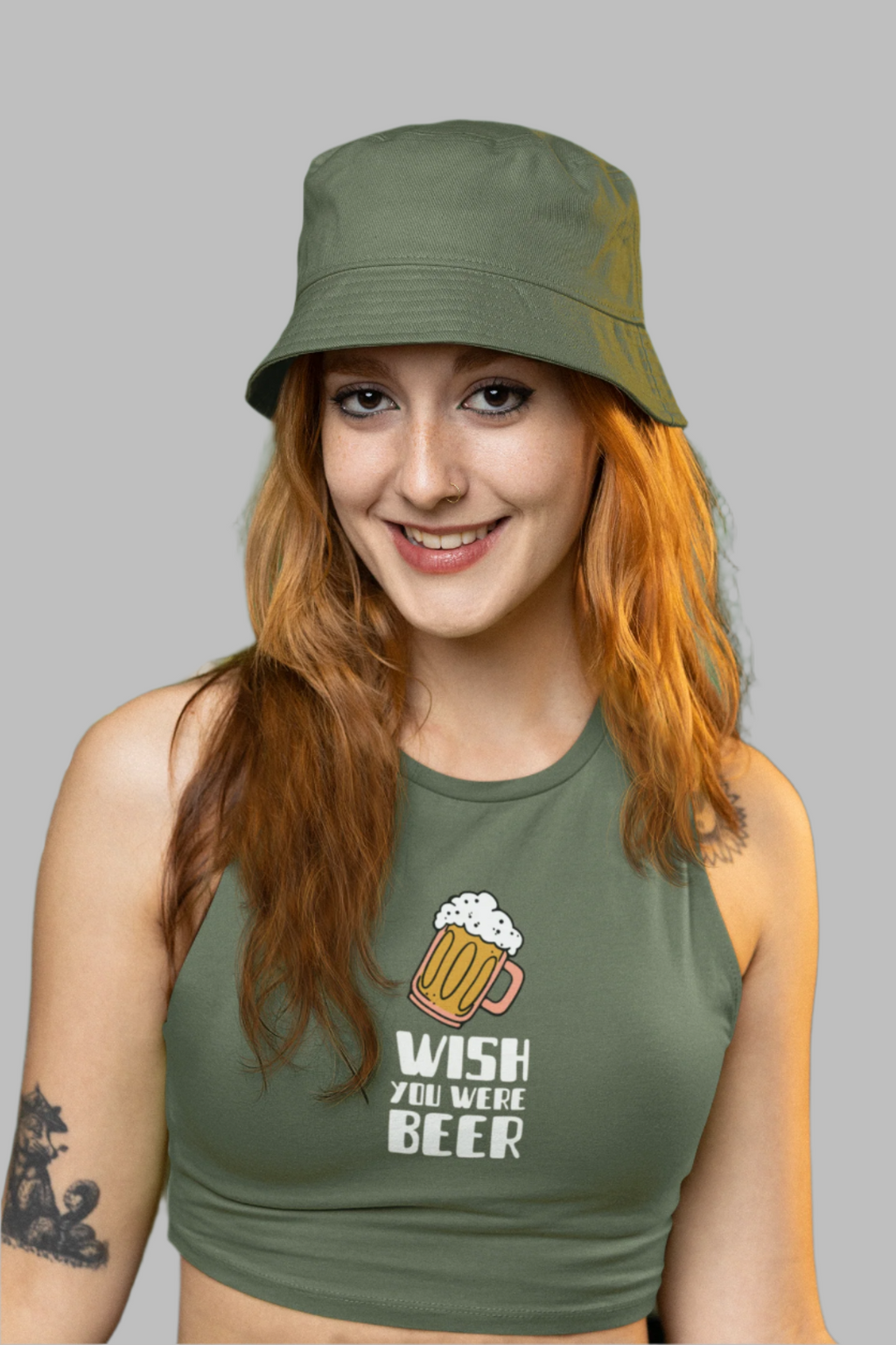 Wish You Were Beer - Crop Tank