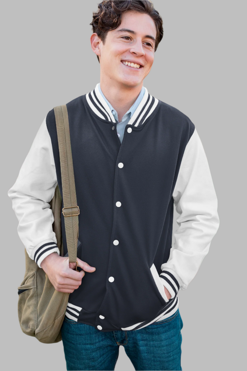 Navy Blue - Varsity Jacket