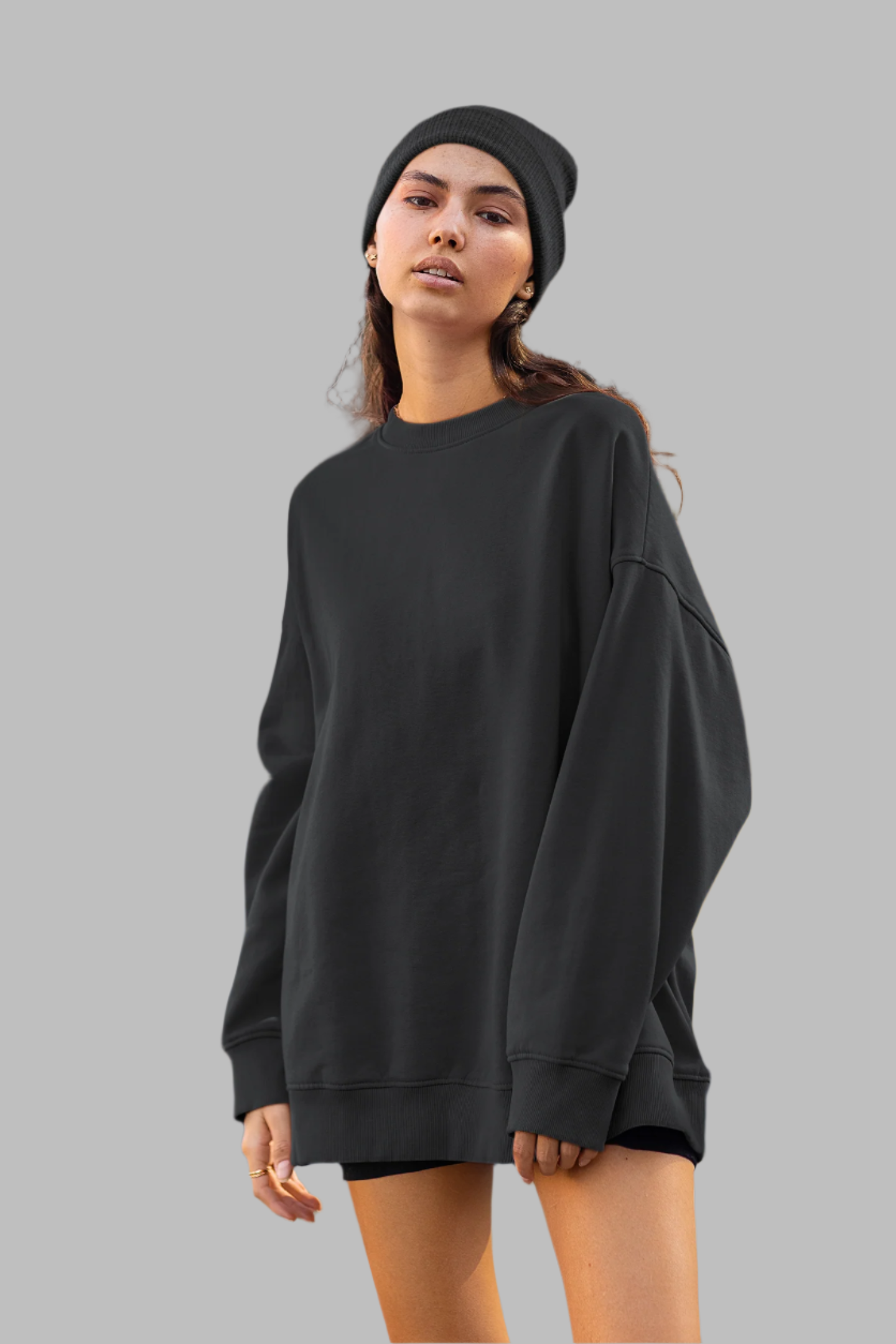 Black - Oversized Sweatshirt