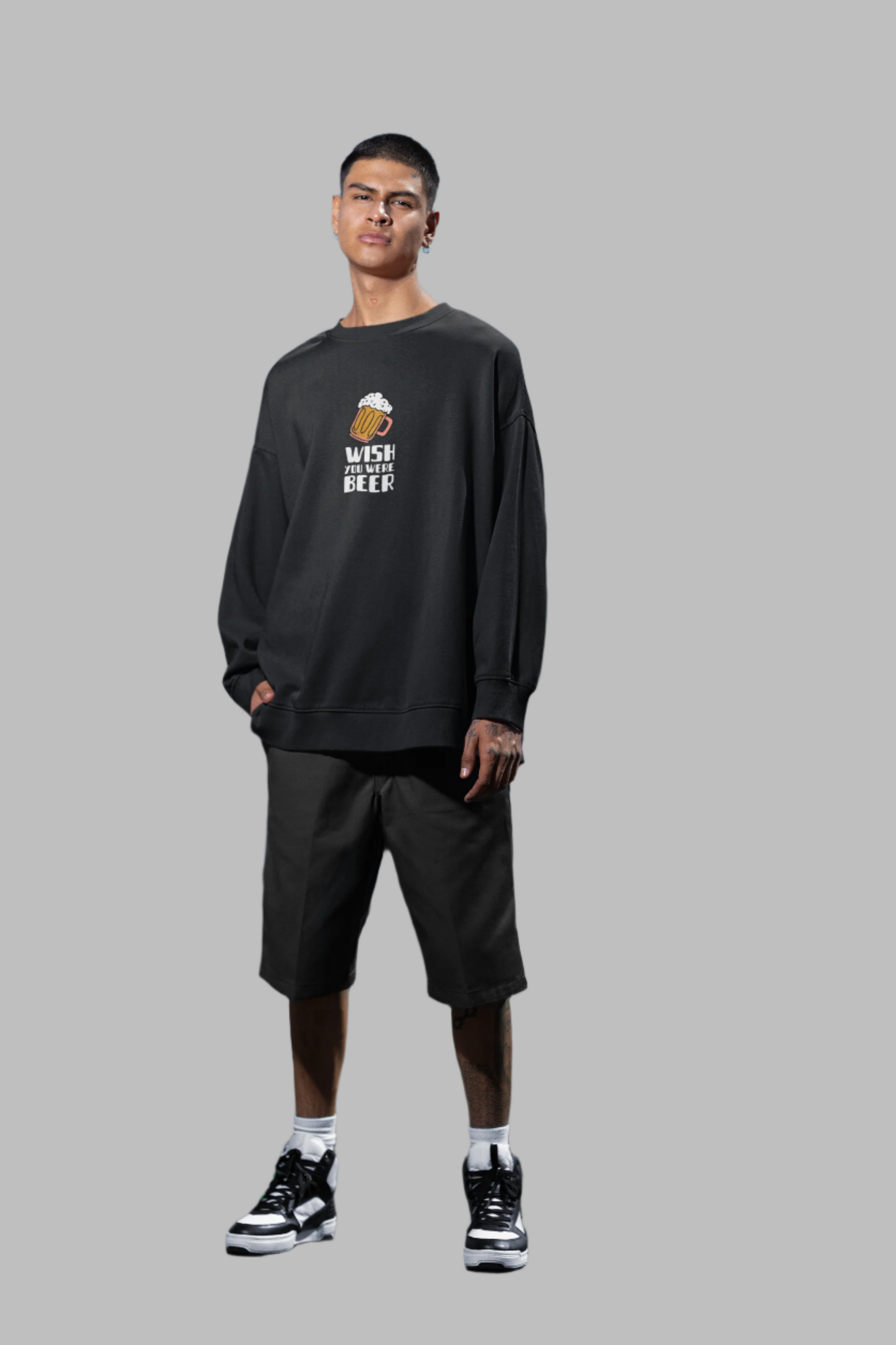 Wish You Were Beer - Oversized Sweatshirt