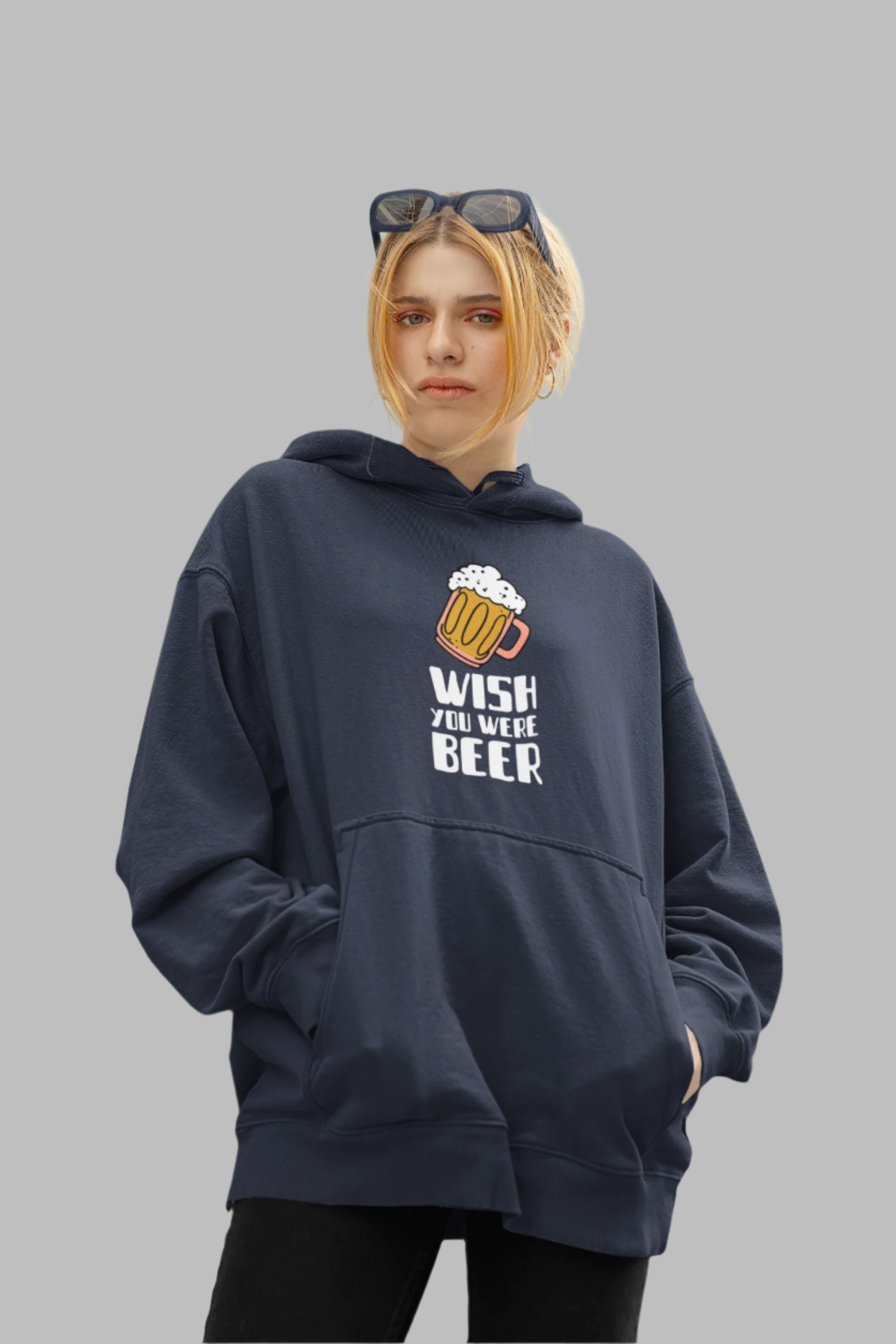 Wish You Were Beer - Oversized Hoodie